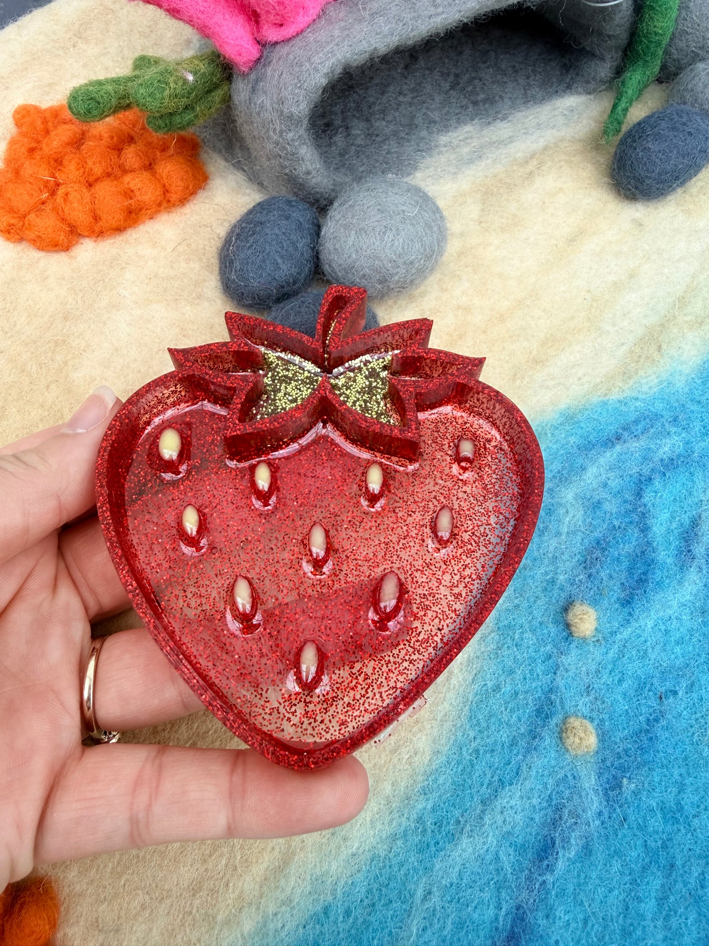 Ready made strawberry tray