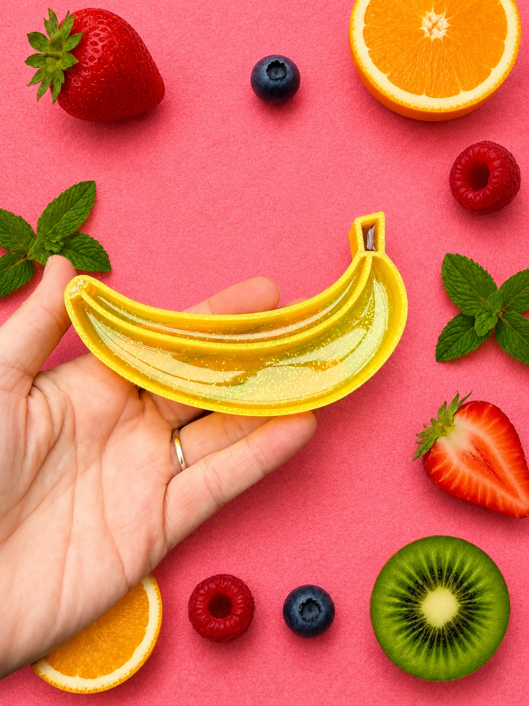 Banana sensory tray