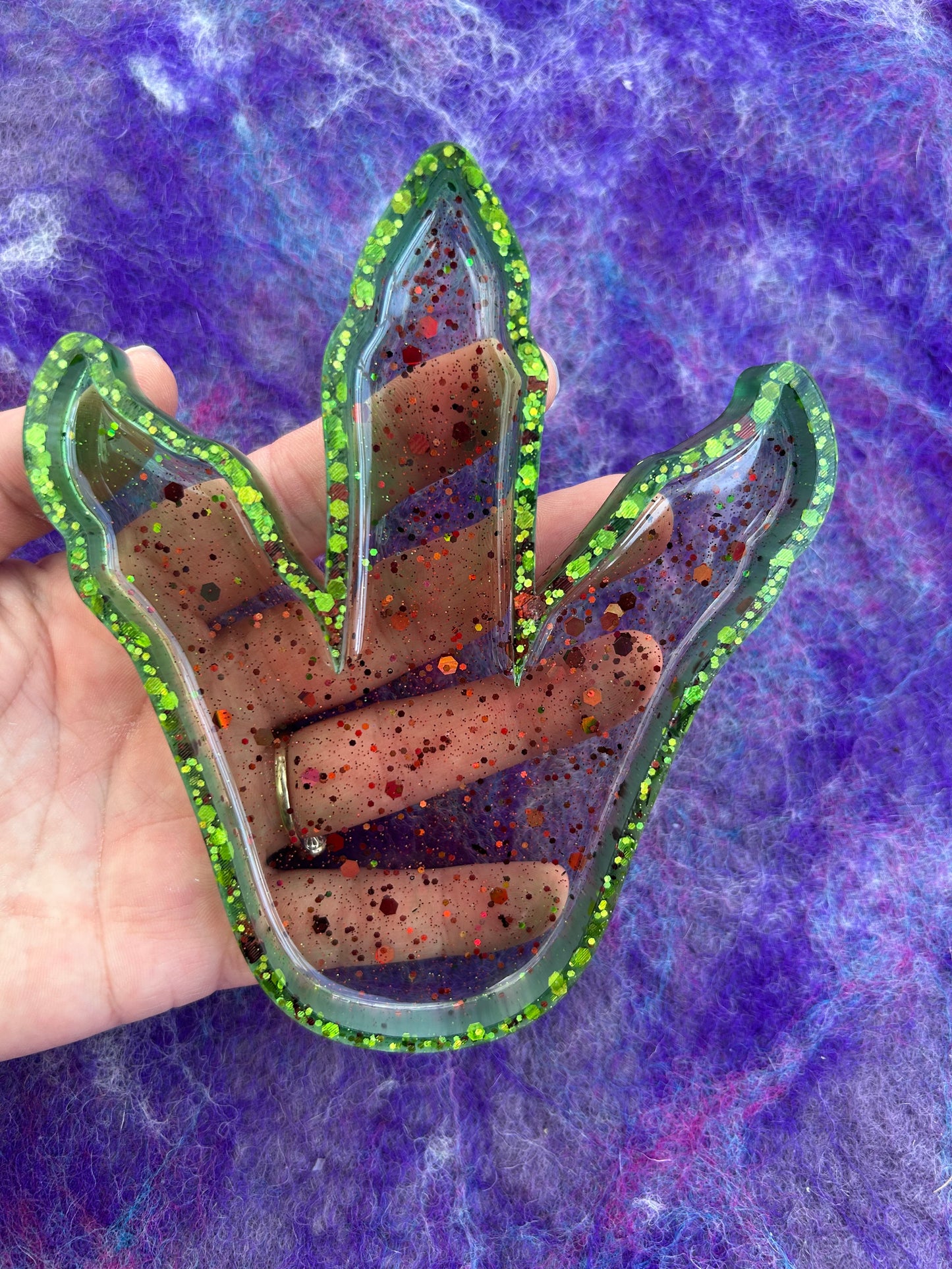Dino footprint sensory tray