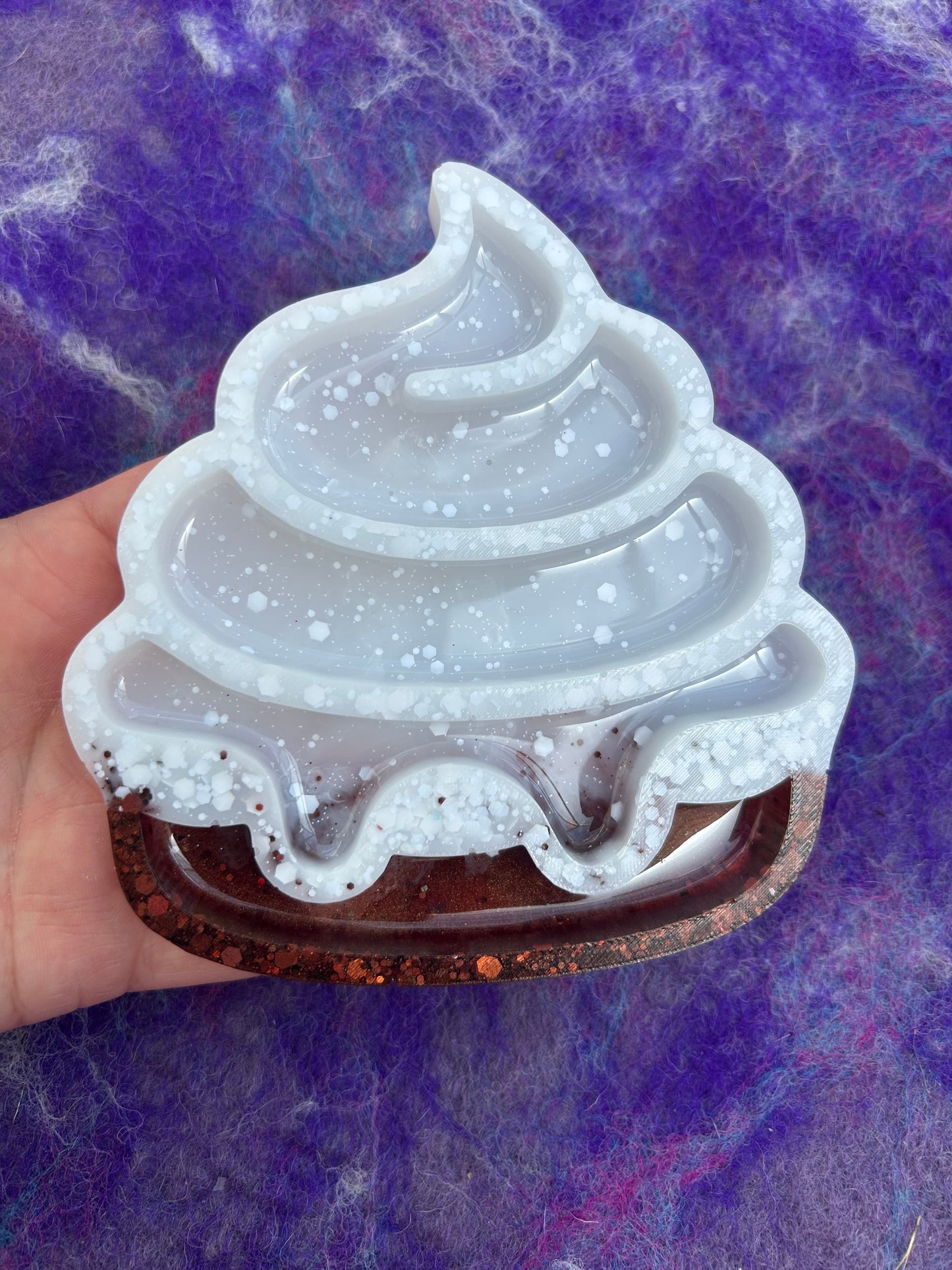 Cream pie sensory tray