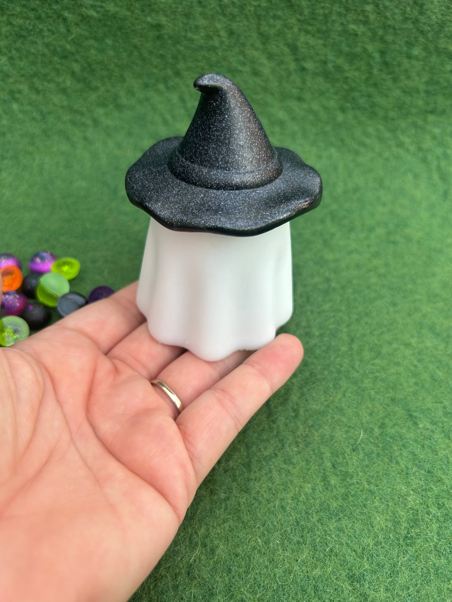 Ghost in a hat jar