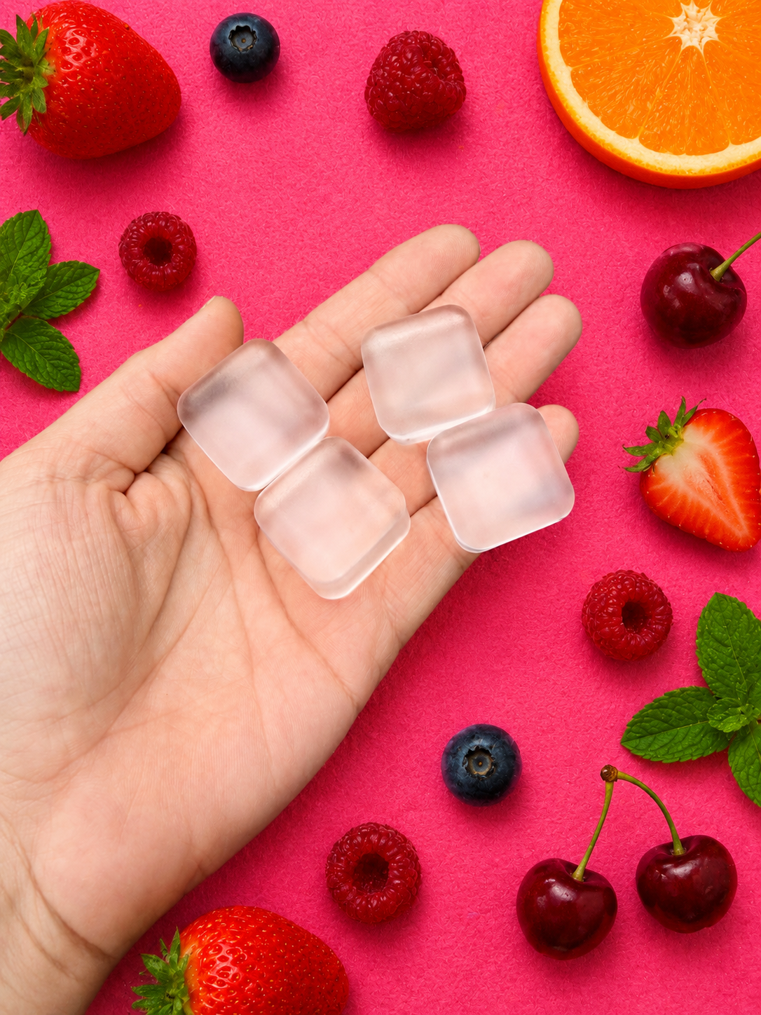 4 ice cubes