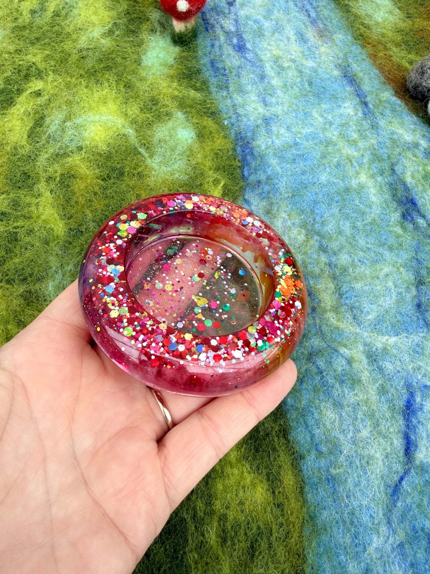Ready made flat round potion bowl