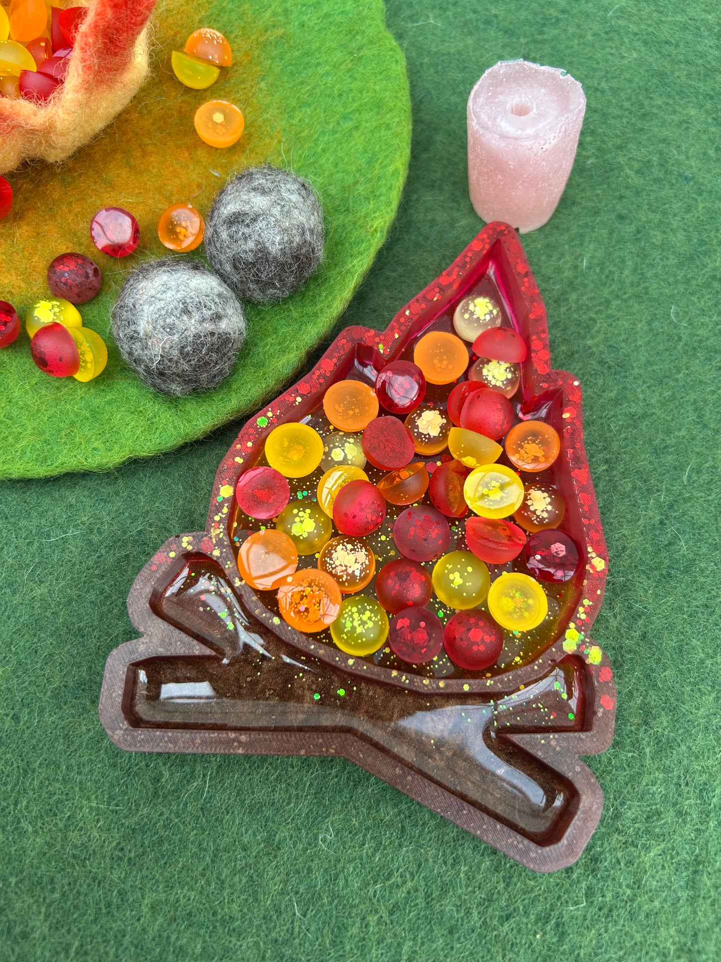 Camp fire tray & marshmallows on sticks