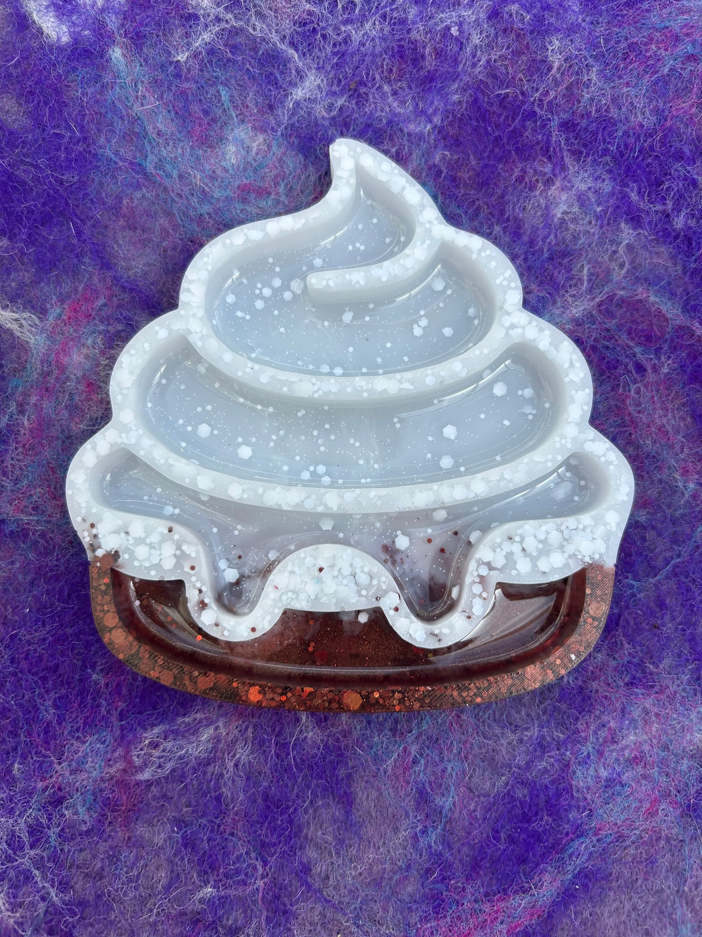 Cream pie sensory tray