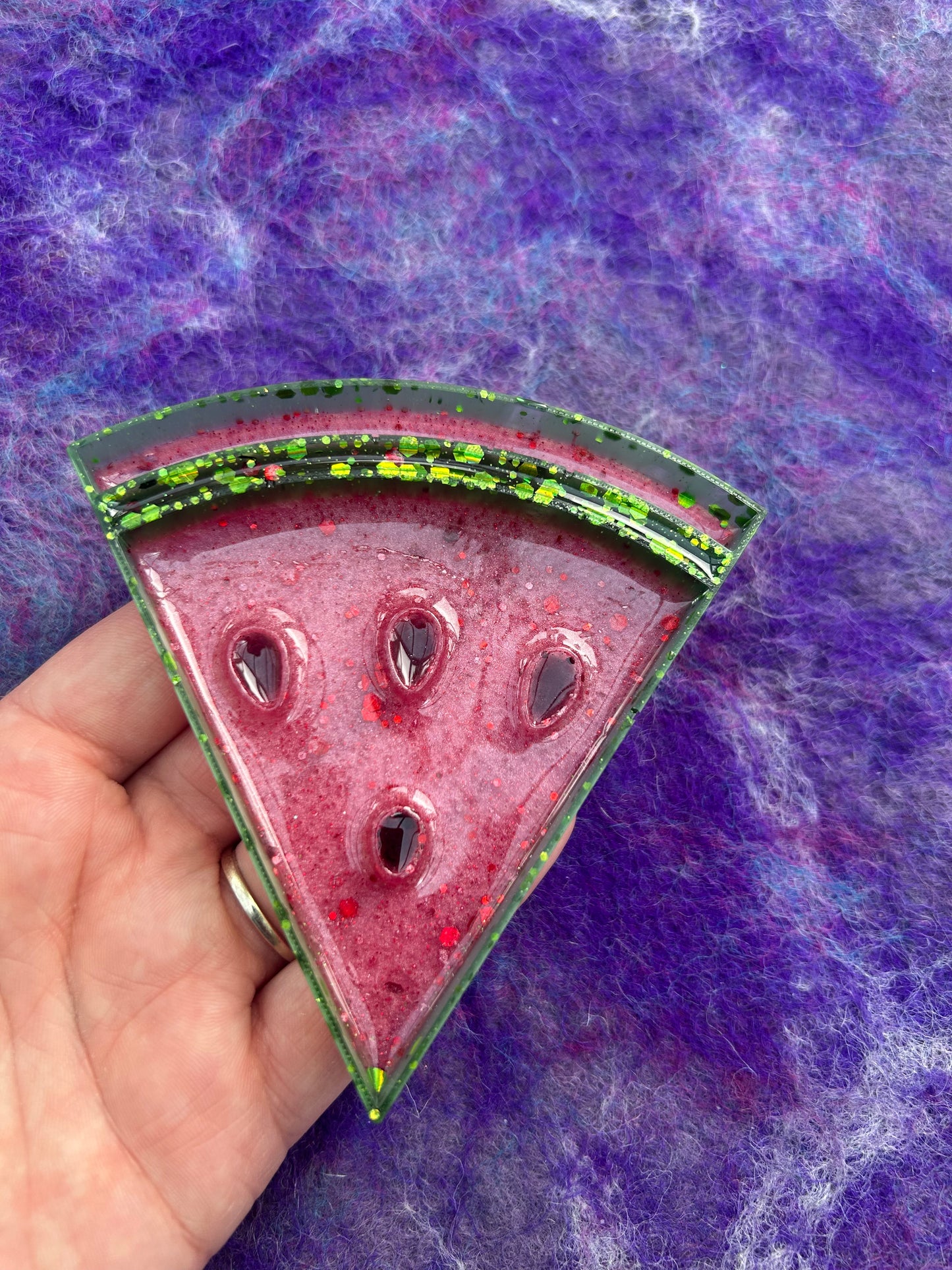 Watermelon sensory tray