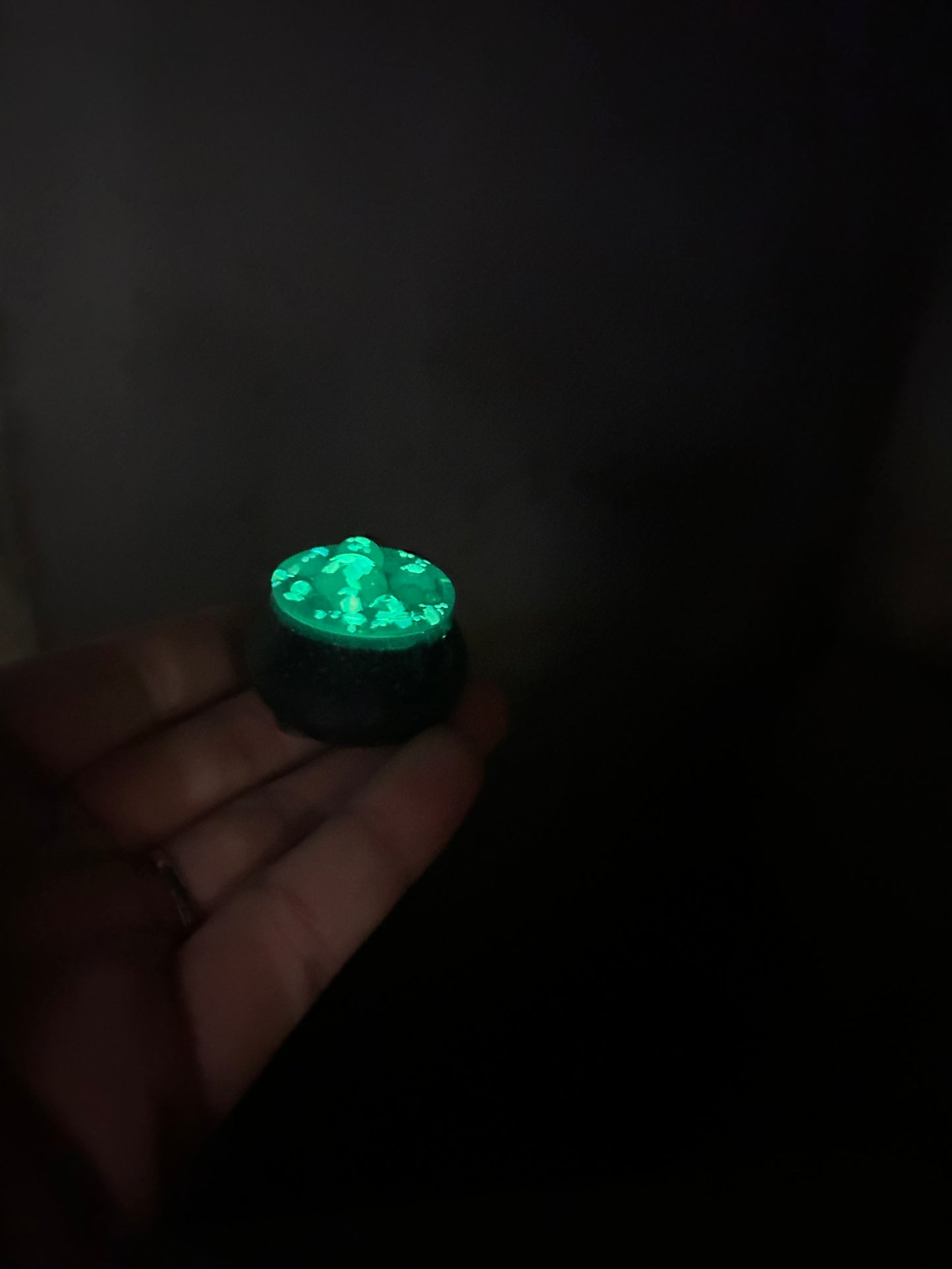 Ready made glow in the dark cauldron figure