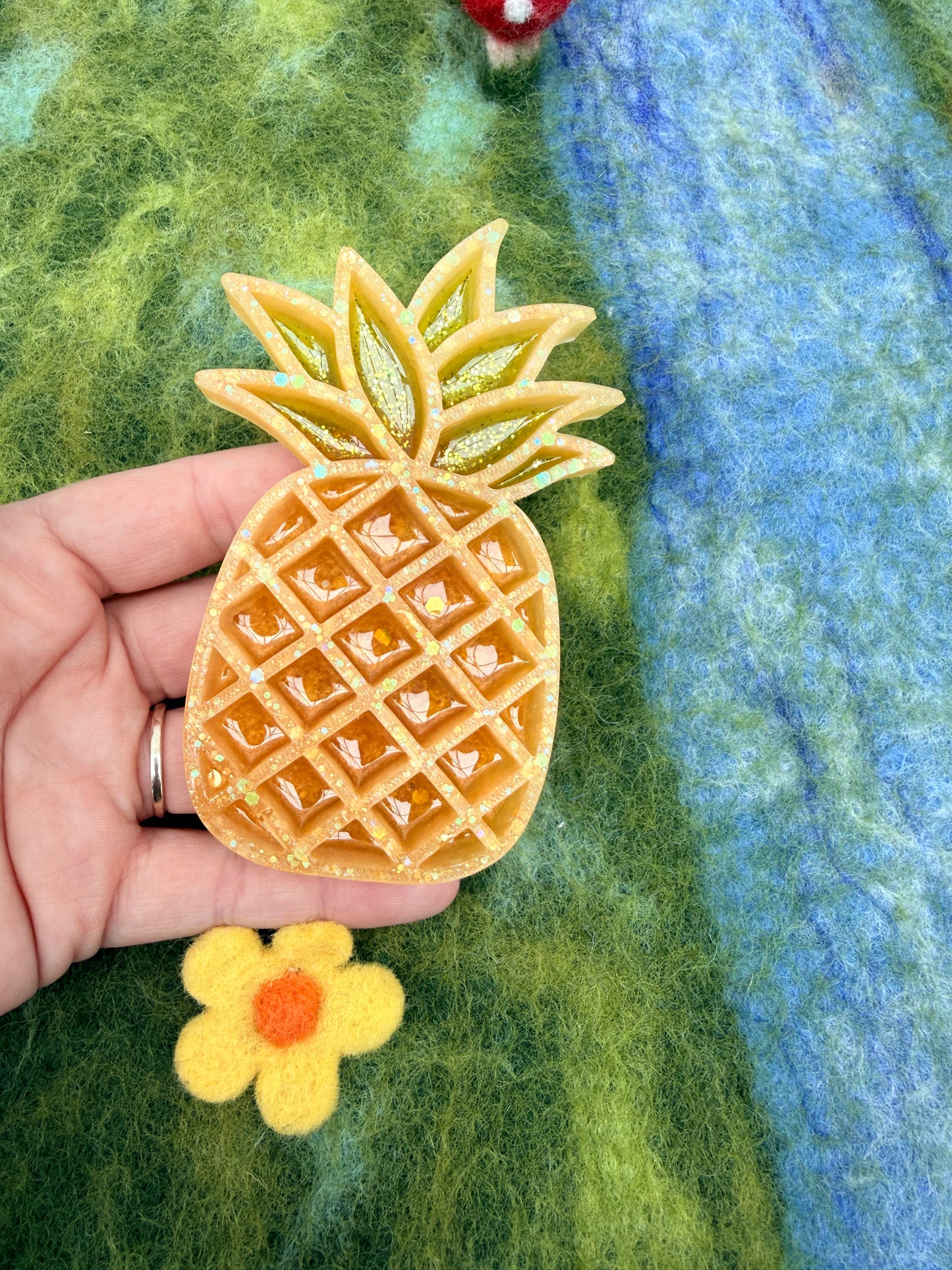 Ready made pineapple sensory tray