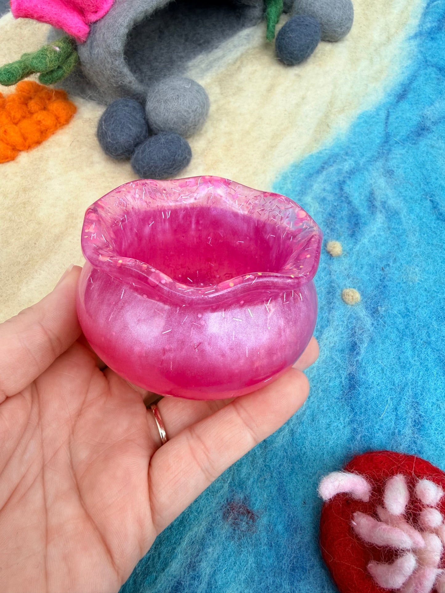 Ready made pink cauldron