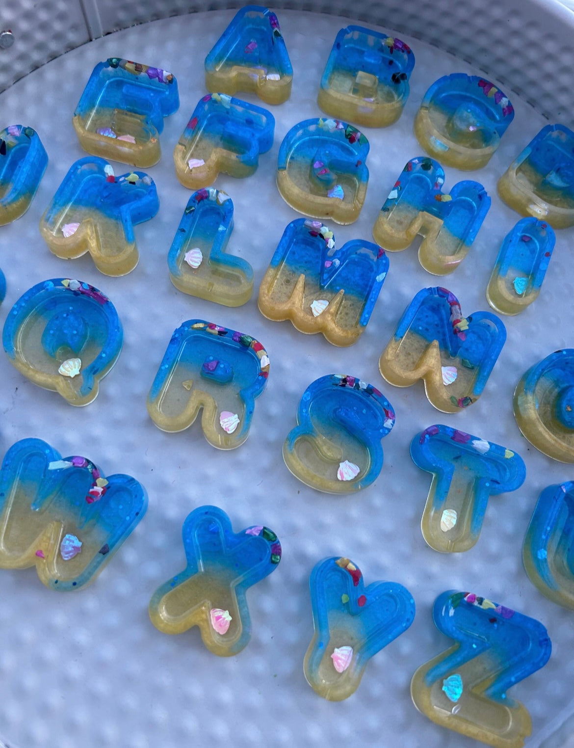 Alphabet A-Z mini trays (+ extra letters)