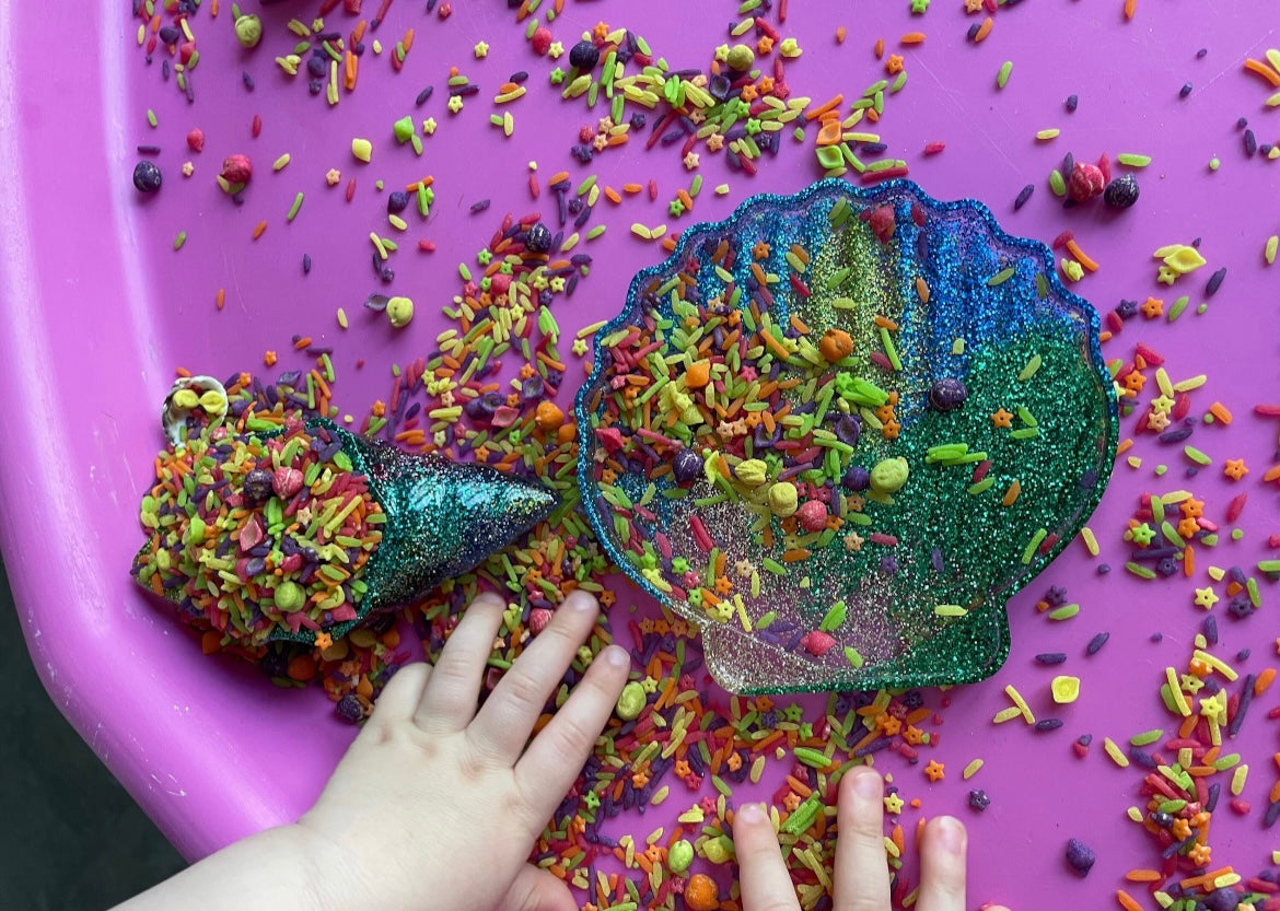 Shell sensory tray