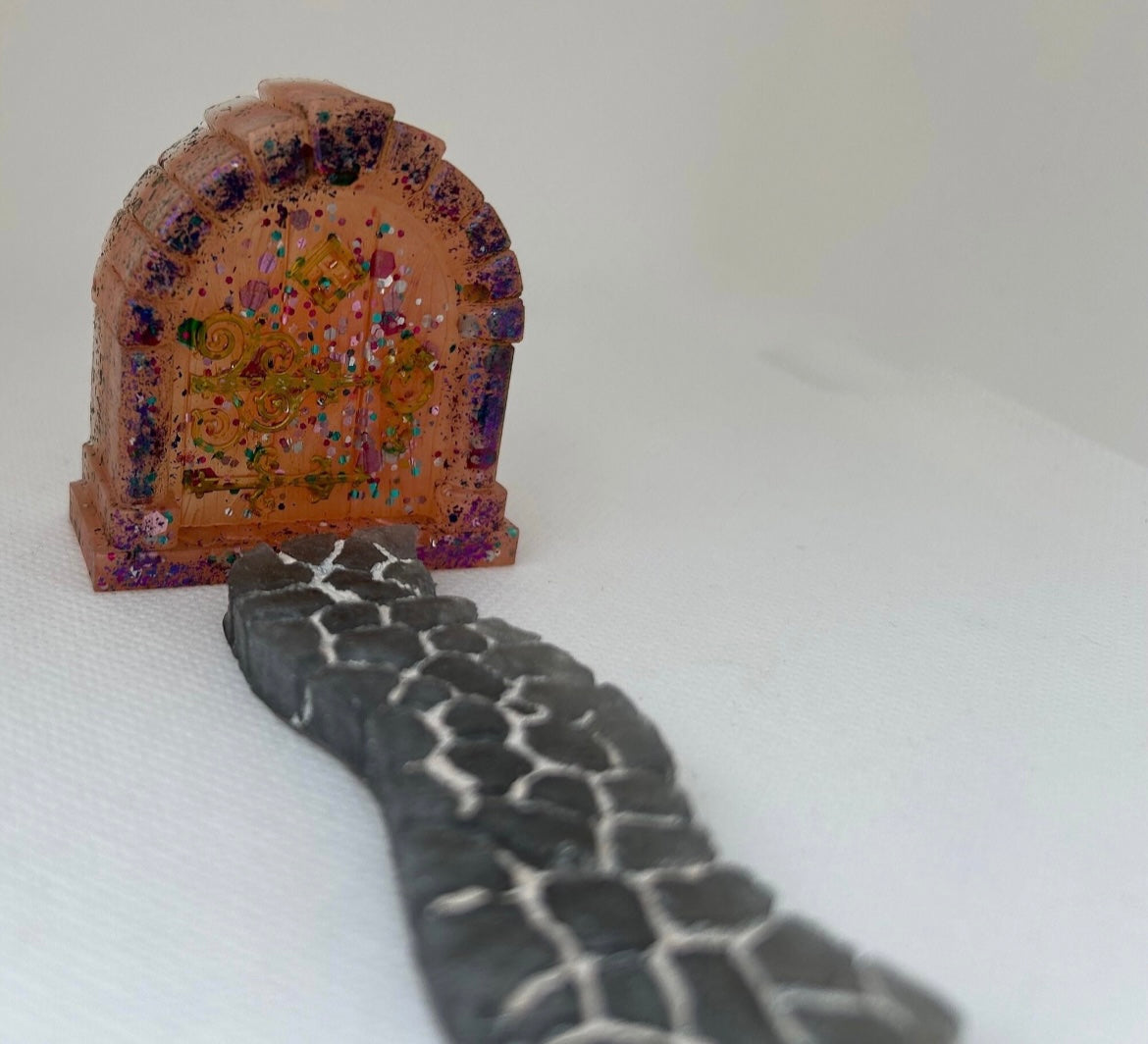 Fairy door & cobbled path