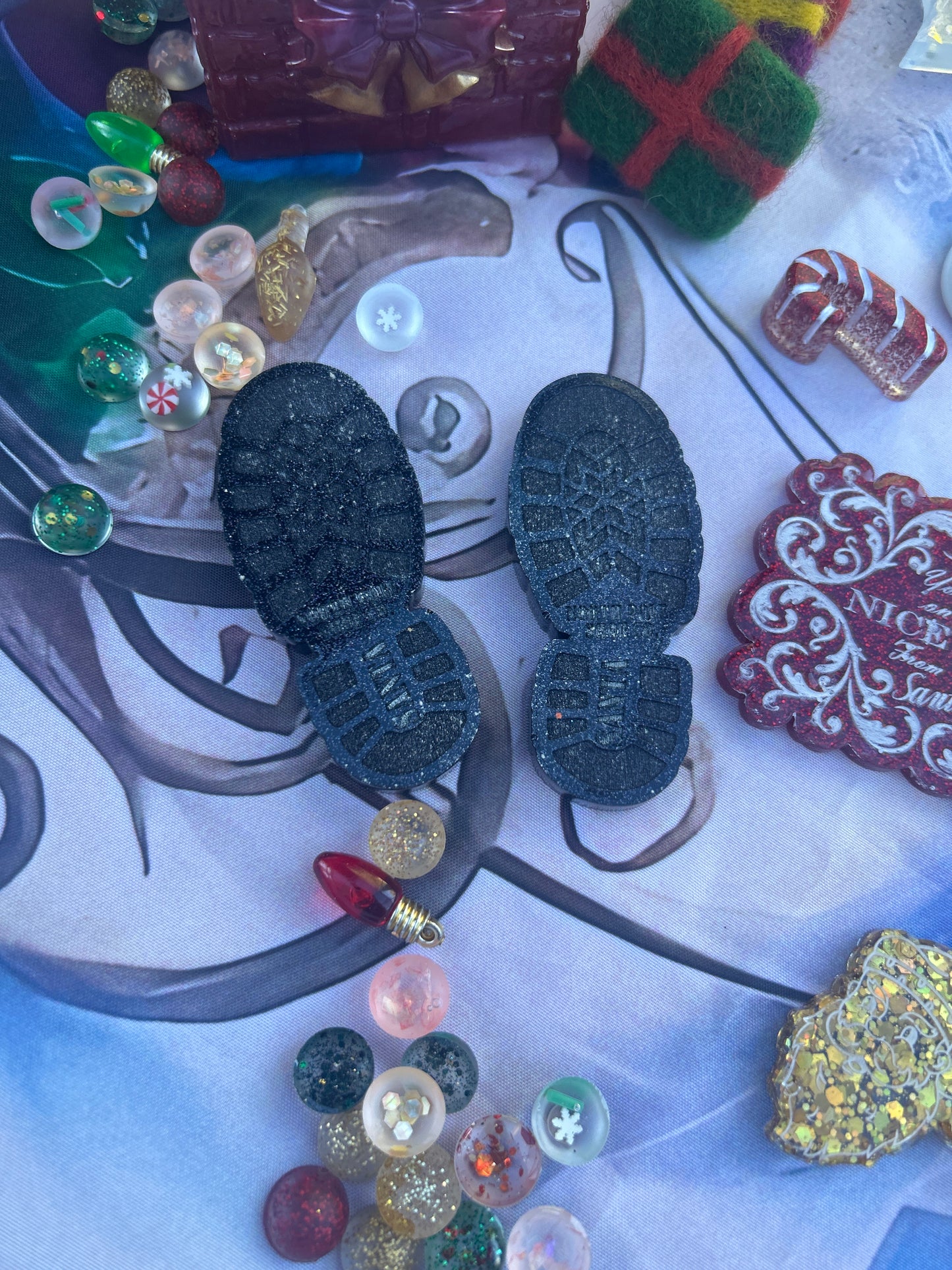 Santa boot prints