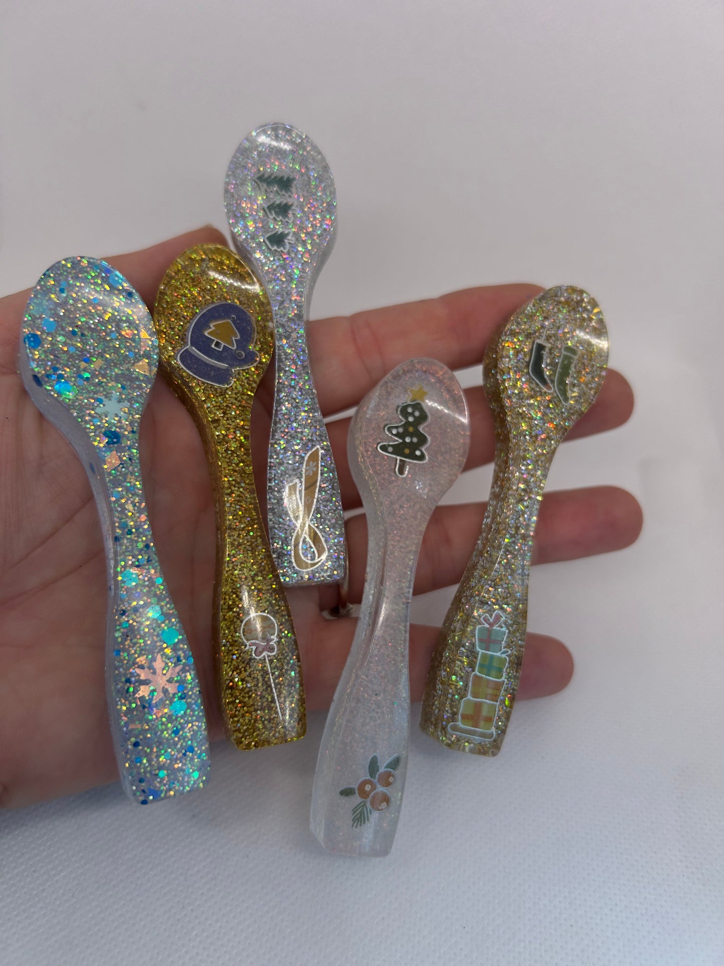 Xmas stirring spoons
