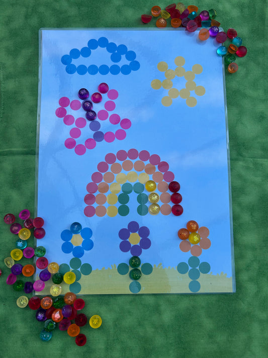 Rainbow Reusa-base A4 activity sheet