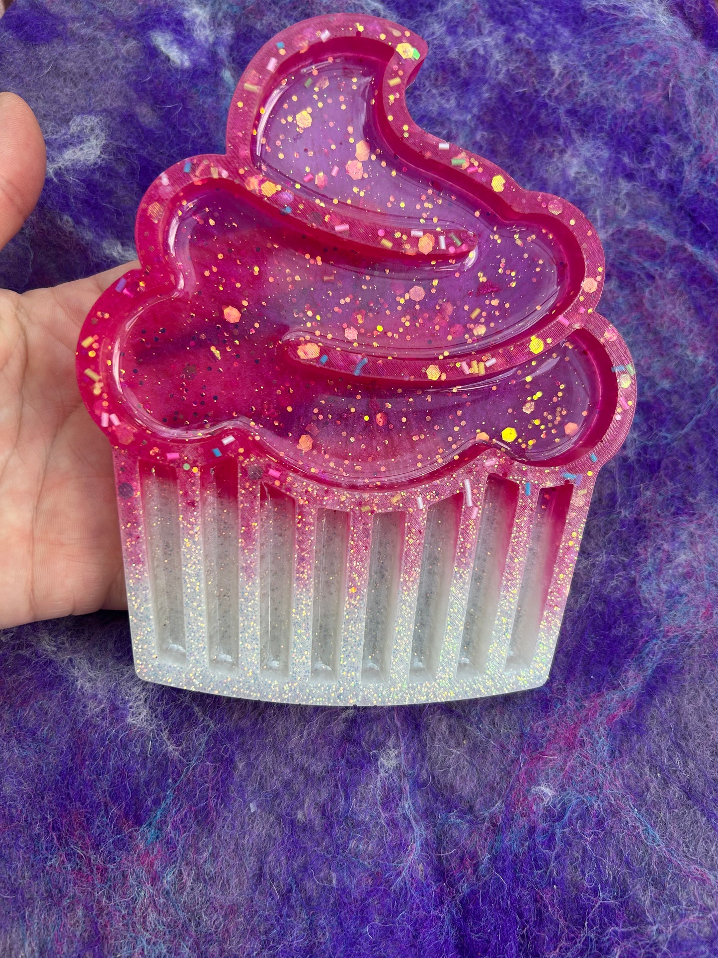 Cupcake sensory tray