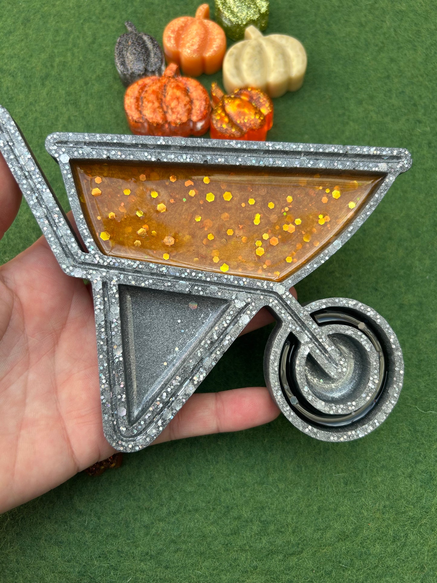 Wheelbarrow sensory tray