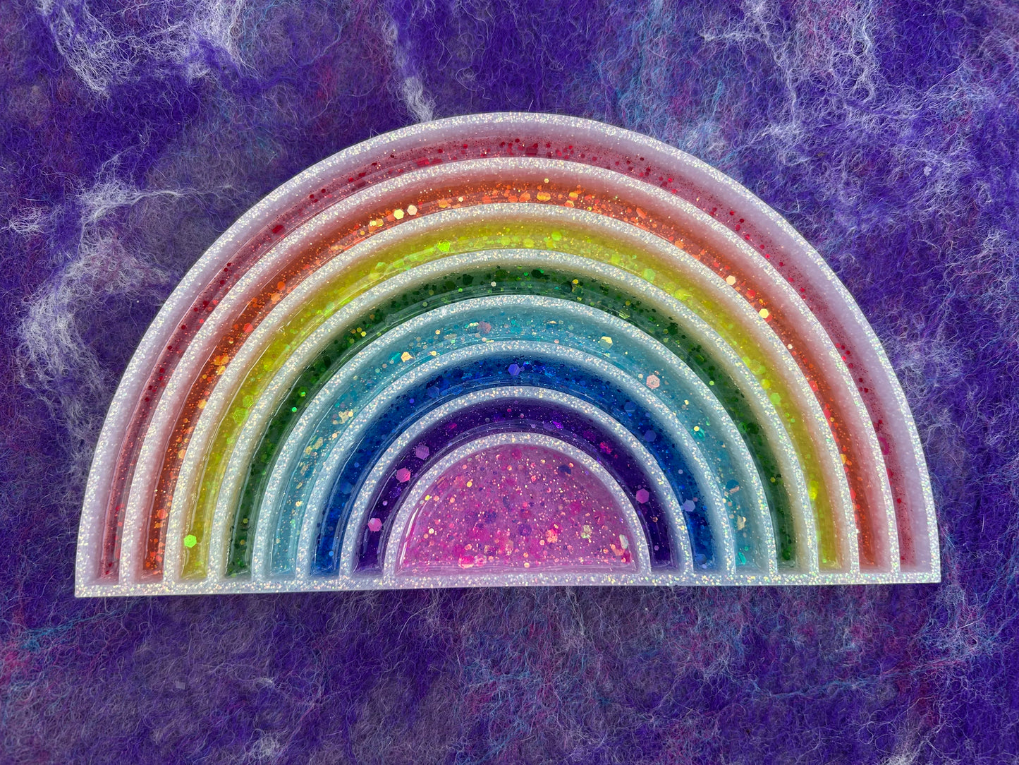 Rainbow sensory tray