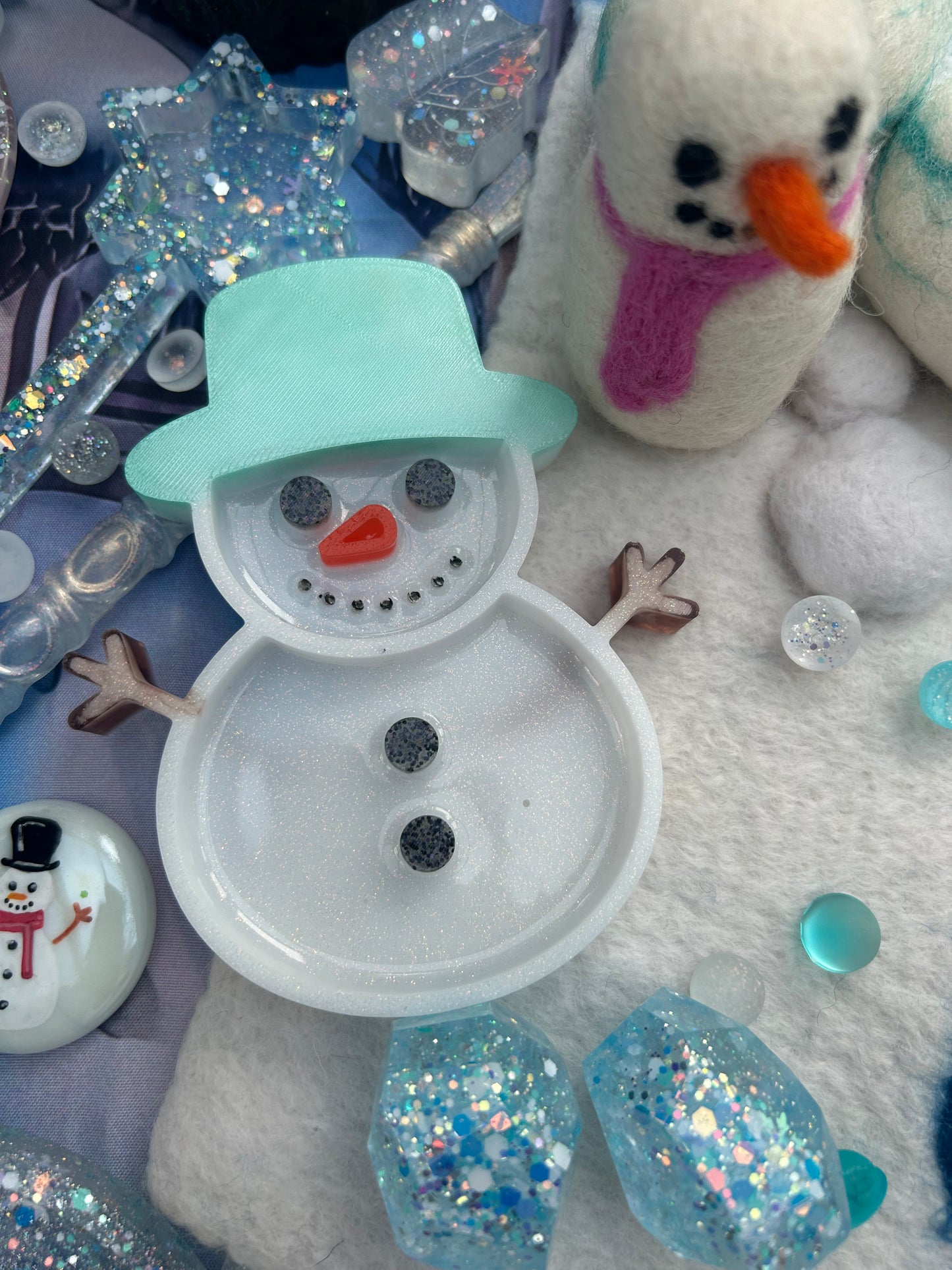 Snowman tray