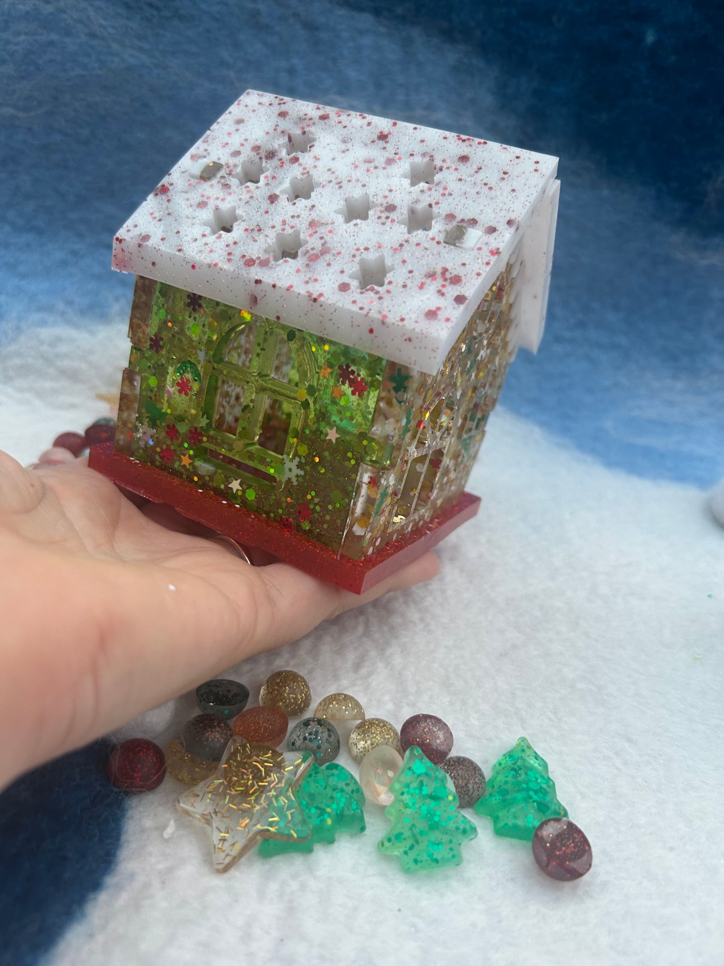 Slot together Christmas house