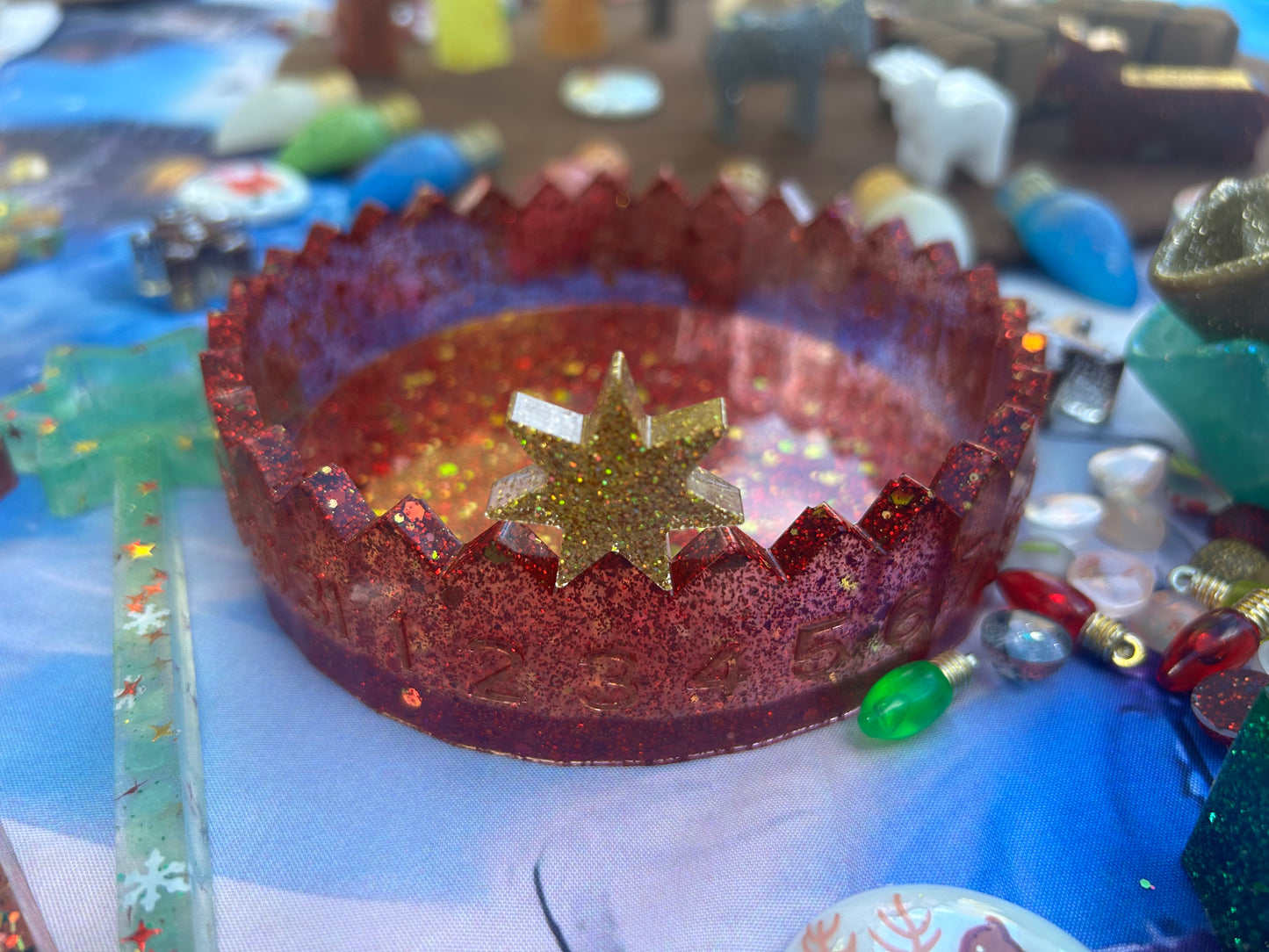 Christmas countdown bowl