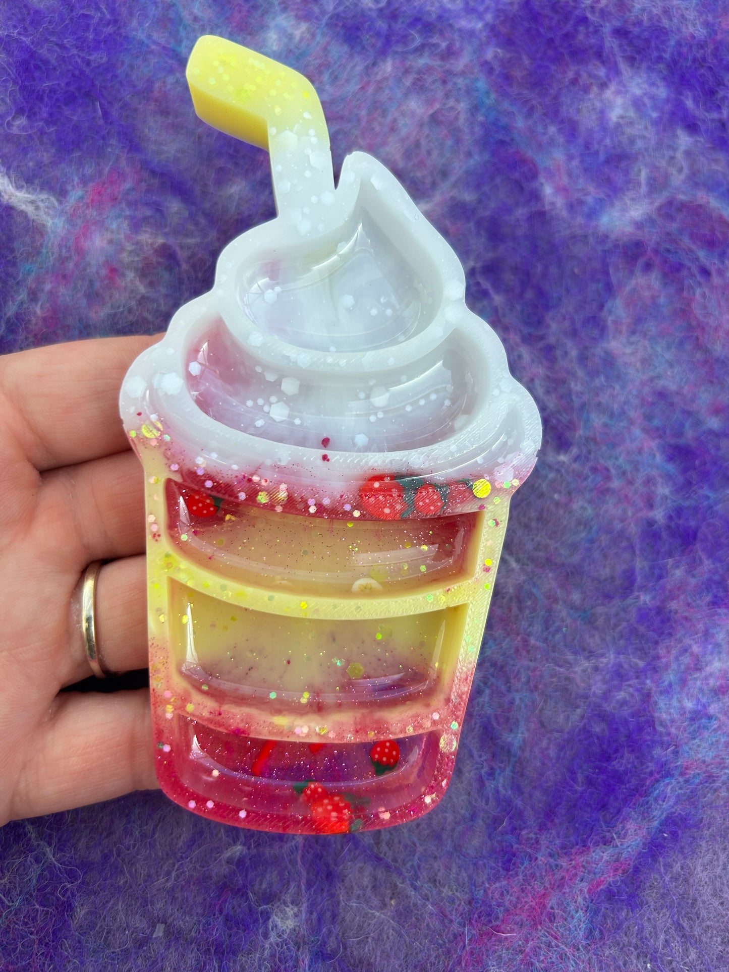 Milkshake sensory tray
