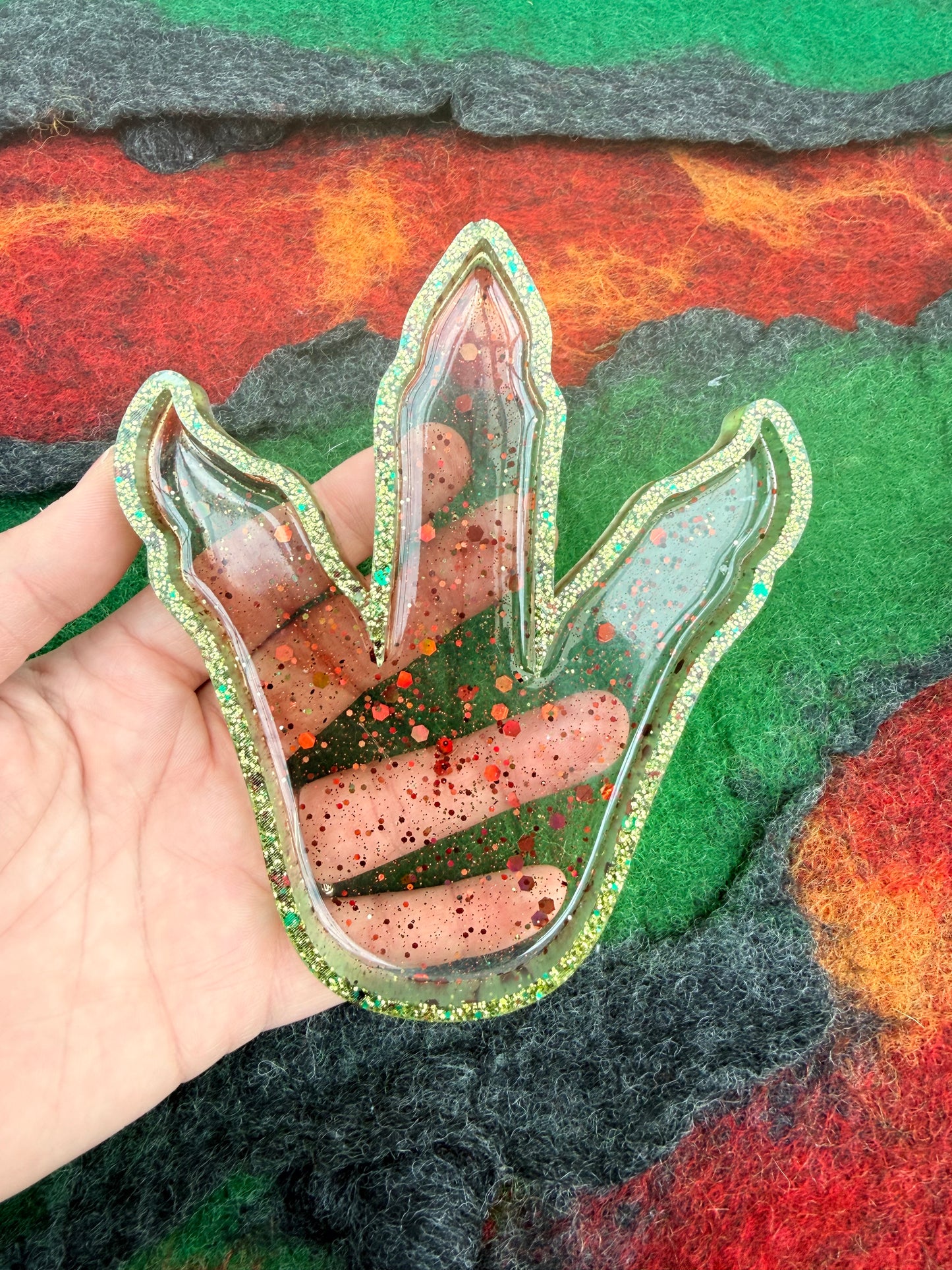 Ready made dinosaur footprint tray