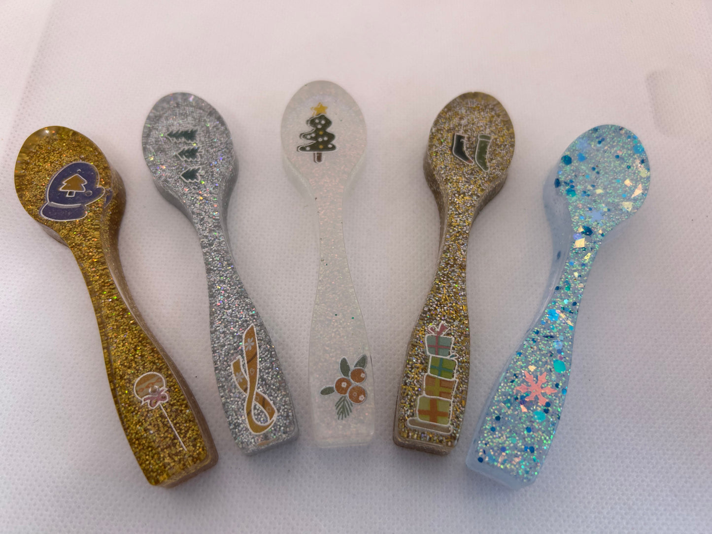 Xmas stirring spoons