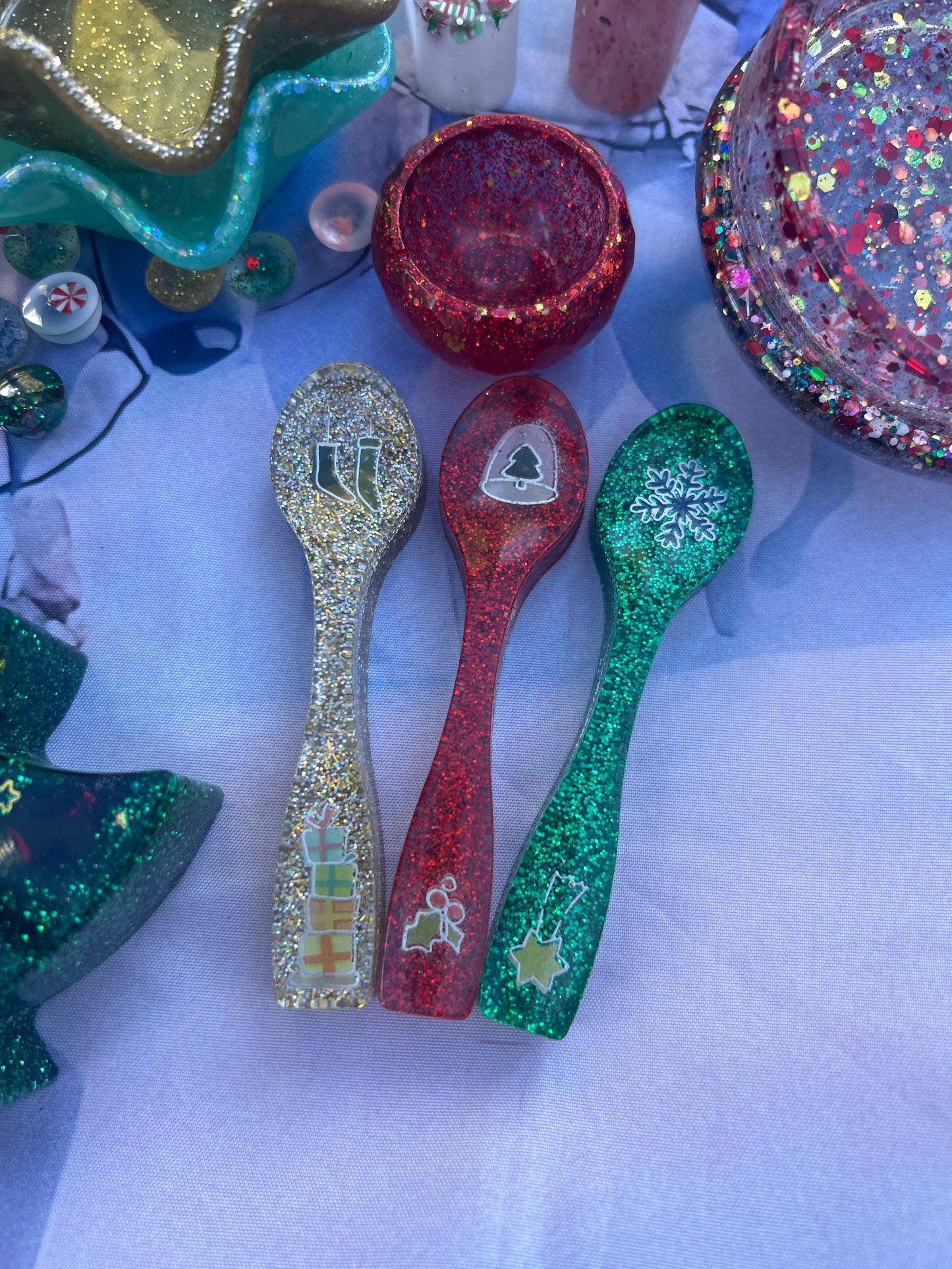 Winter & Xmas stirring spoons