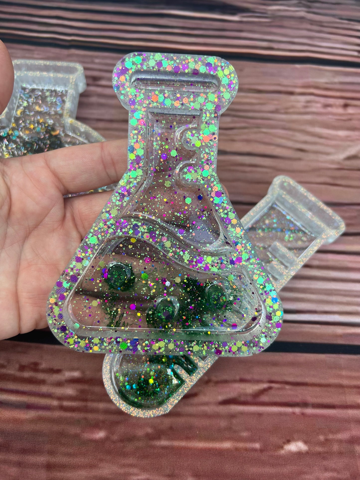 Science beakers sensory tray