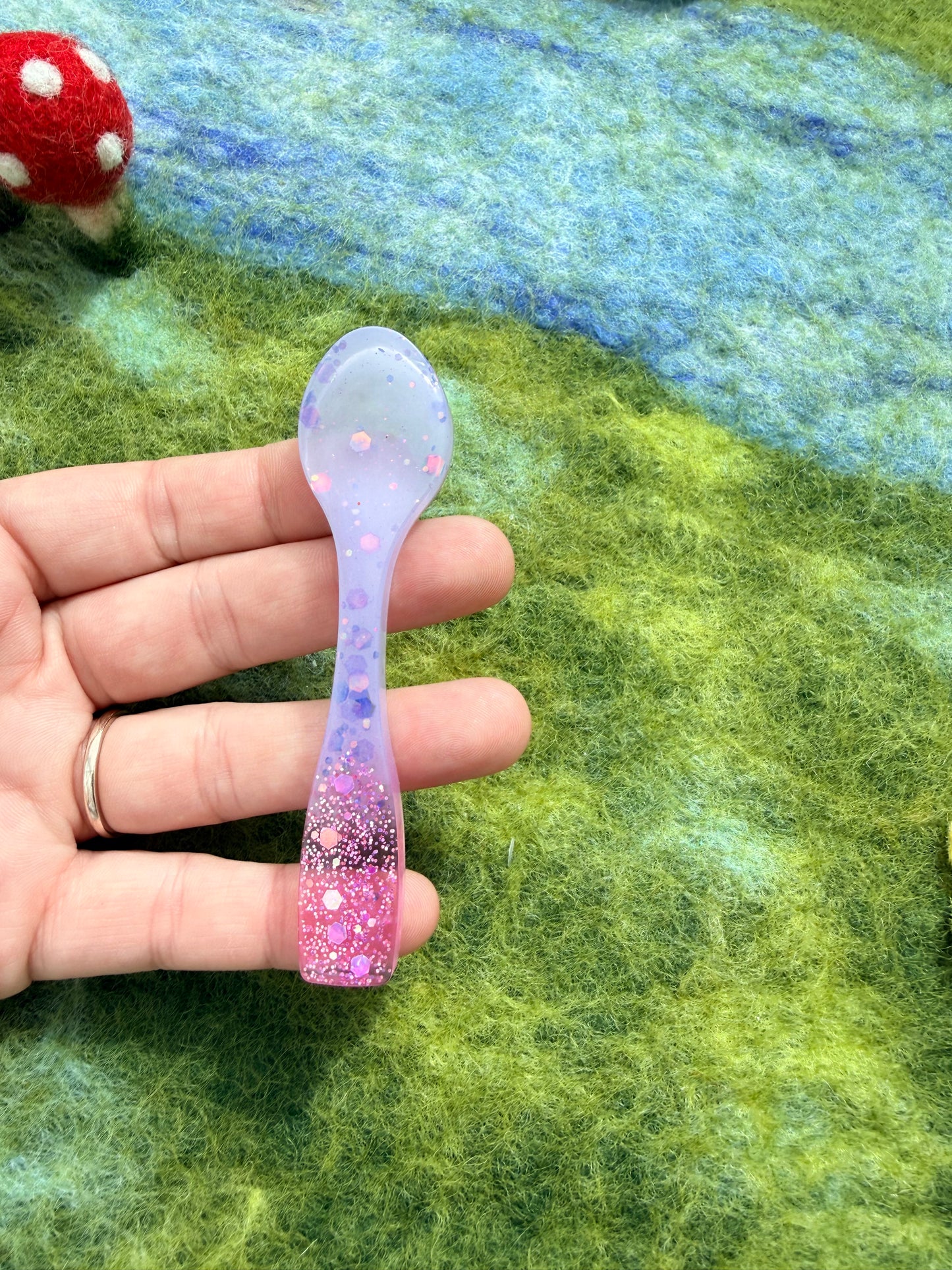 Ready made stirring spoon - half thickness