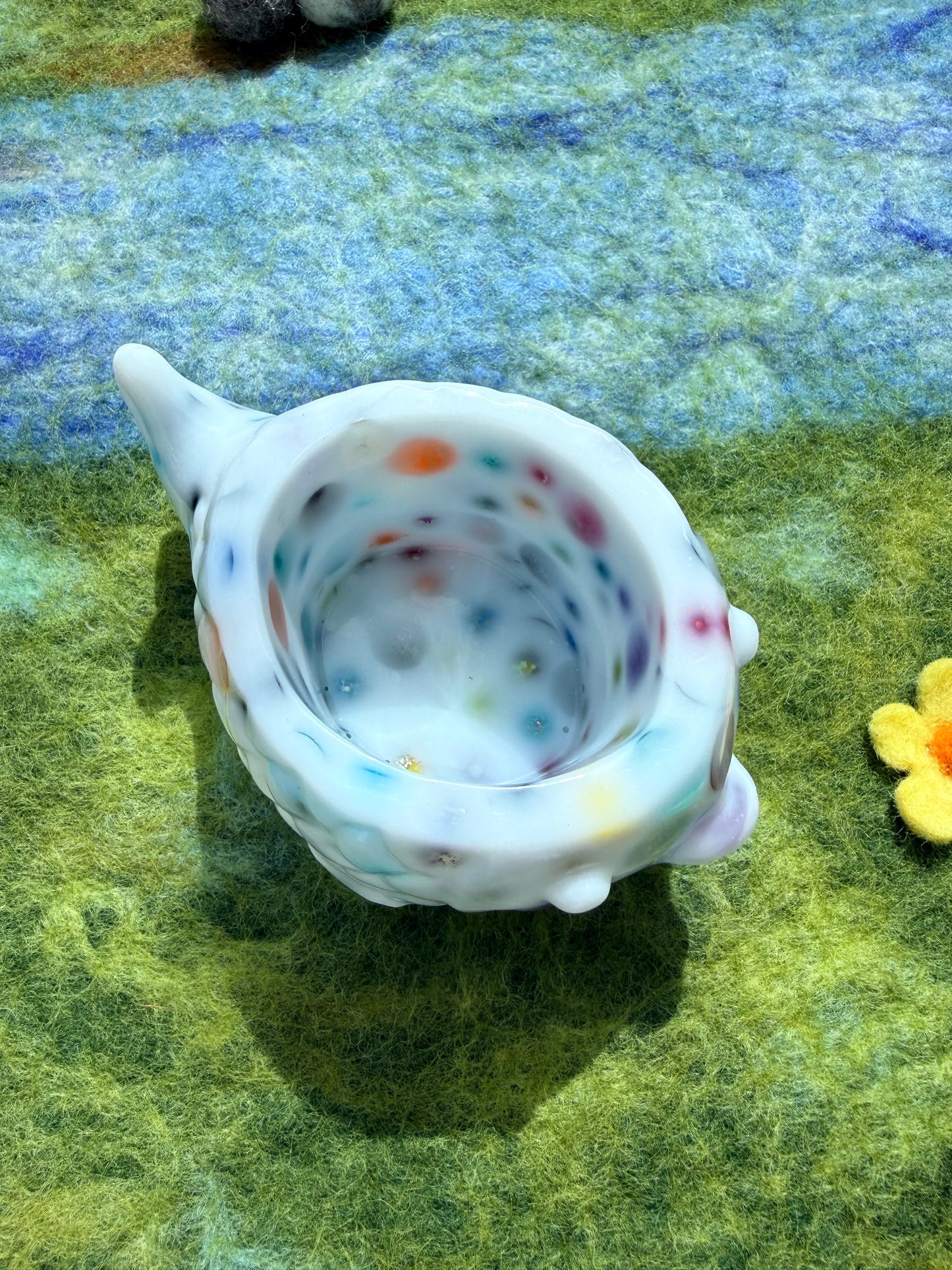 Seconds - large rainbow spot fish bowl