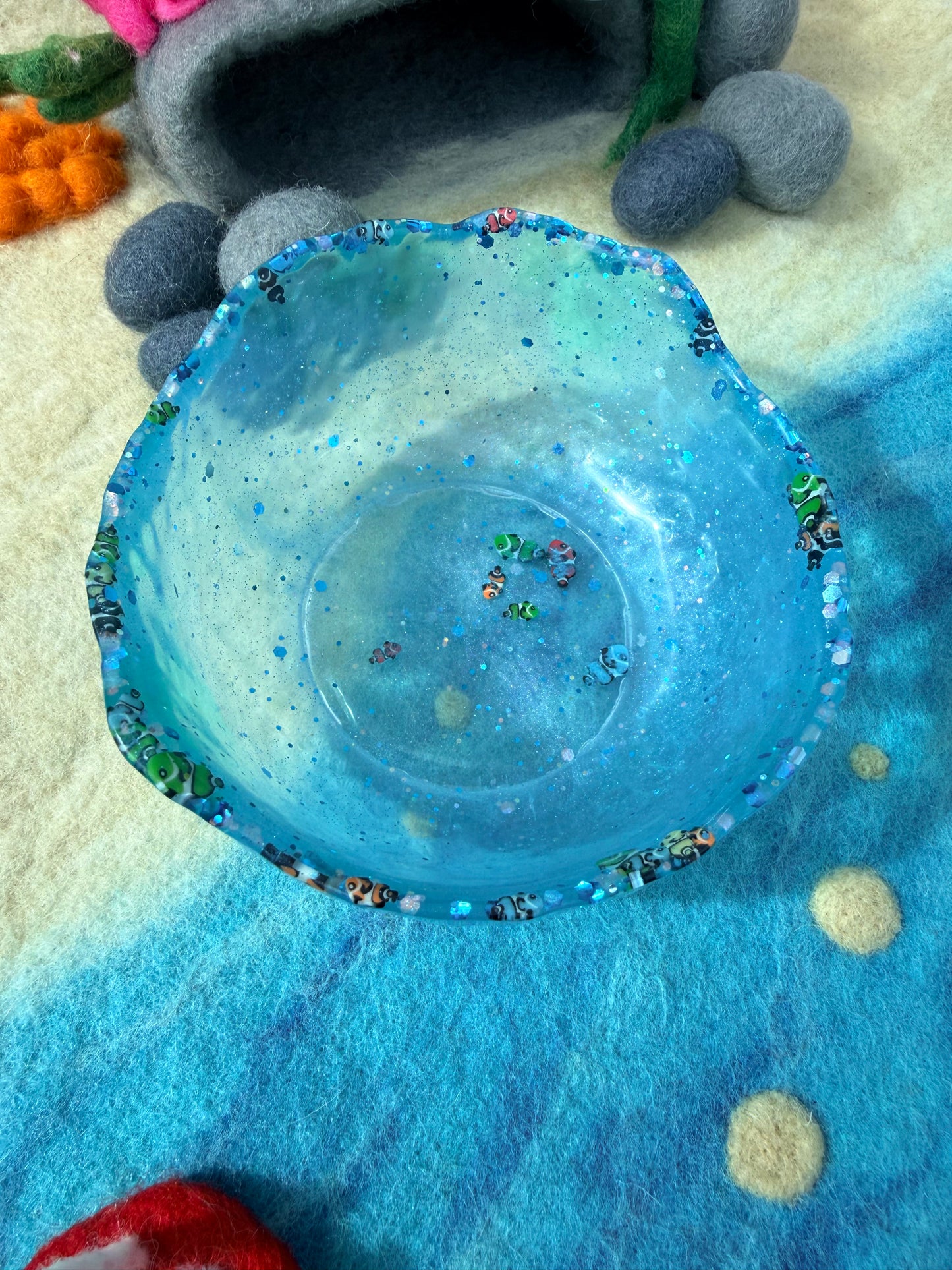Ready made large fishy potion bowl