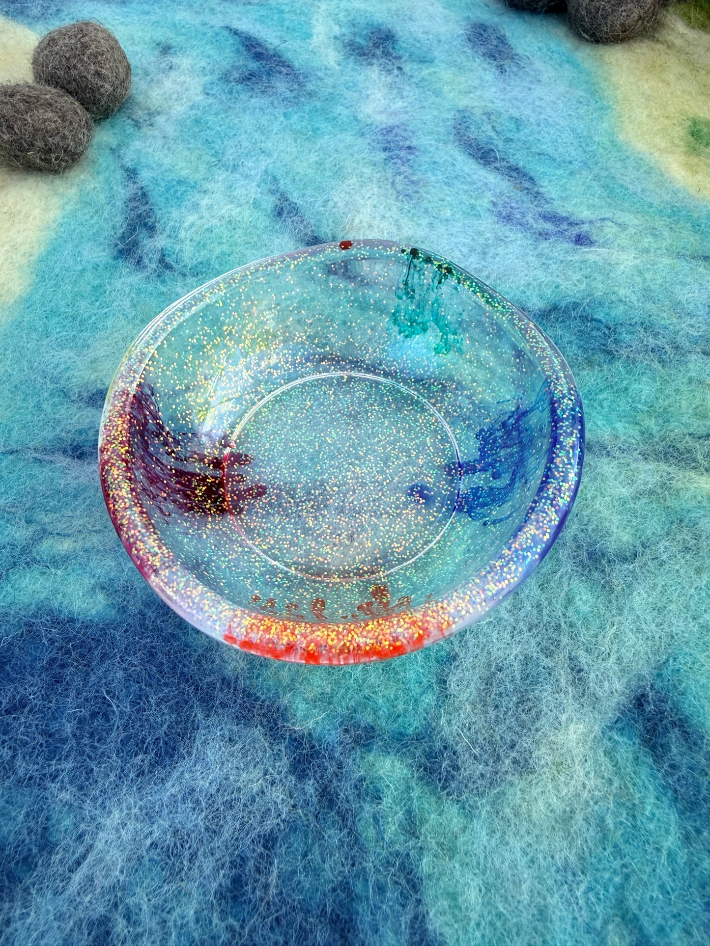 Ready made rainbow drip small potion bowl