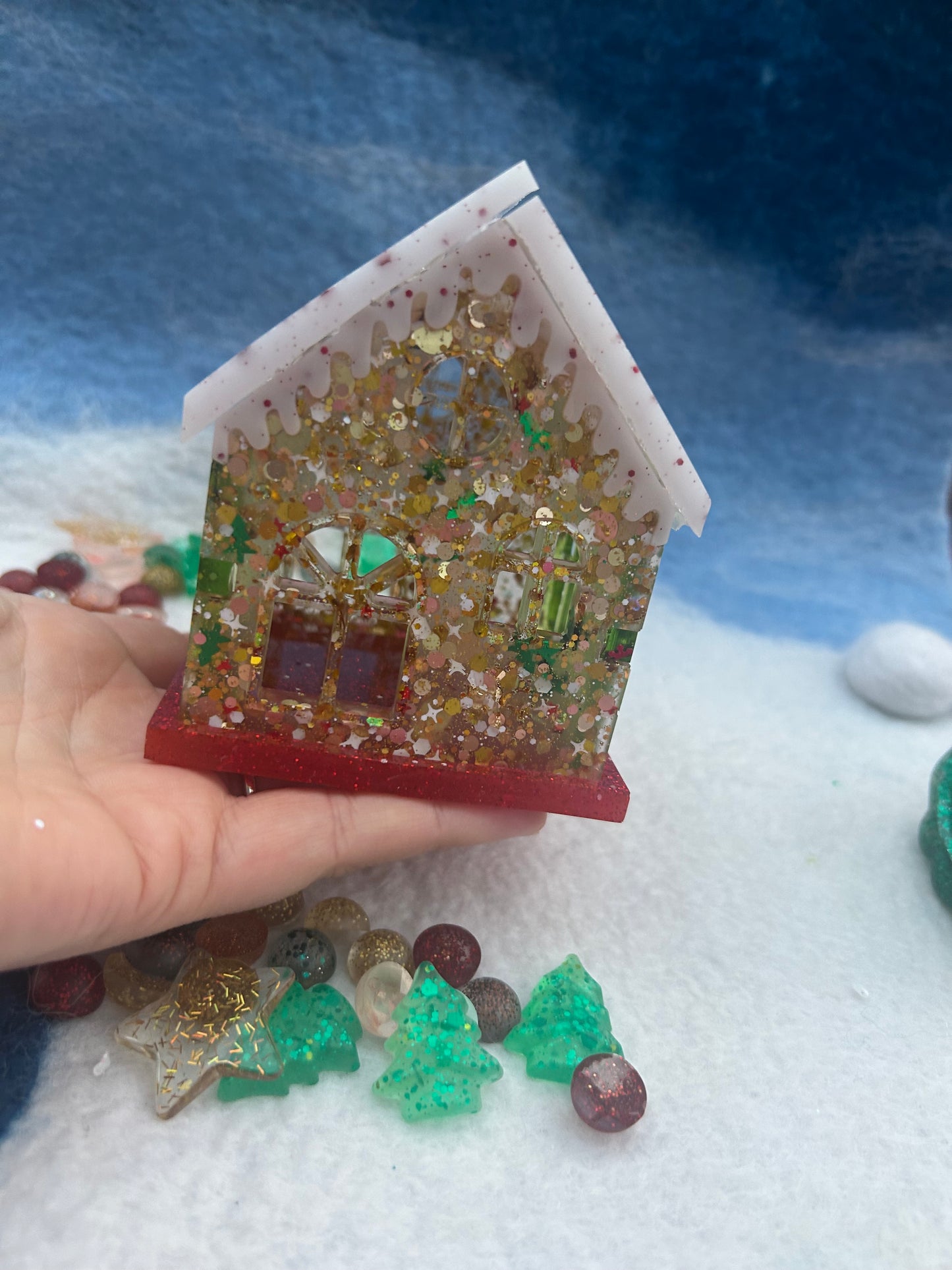 Slot together Christmas house