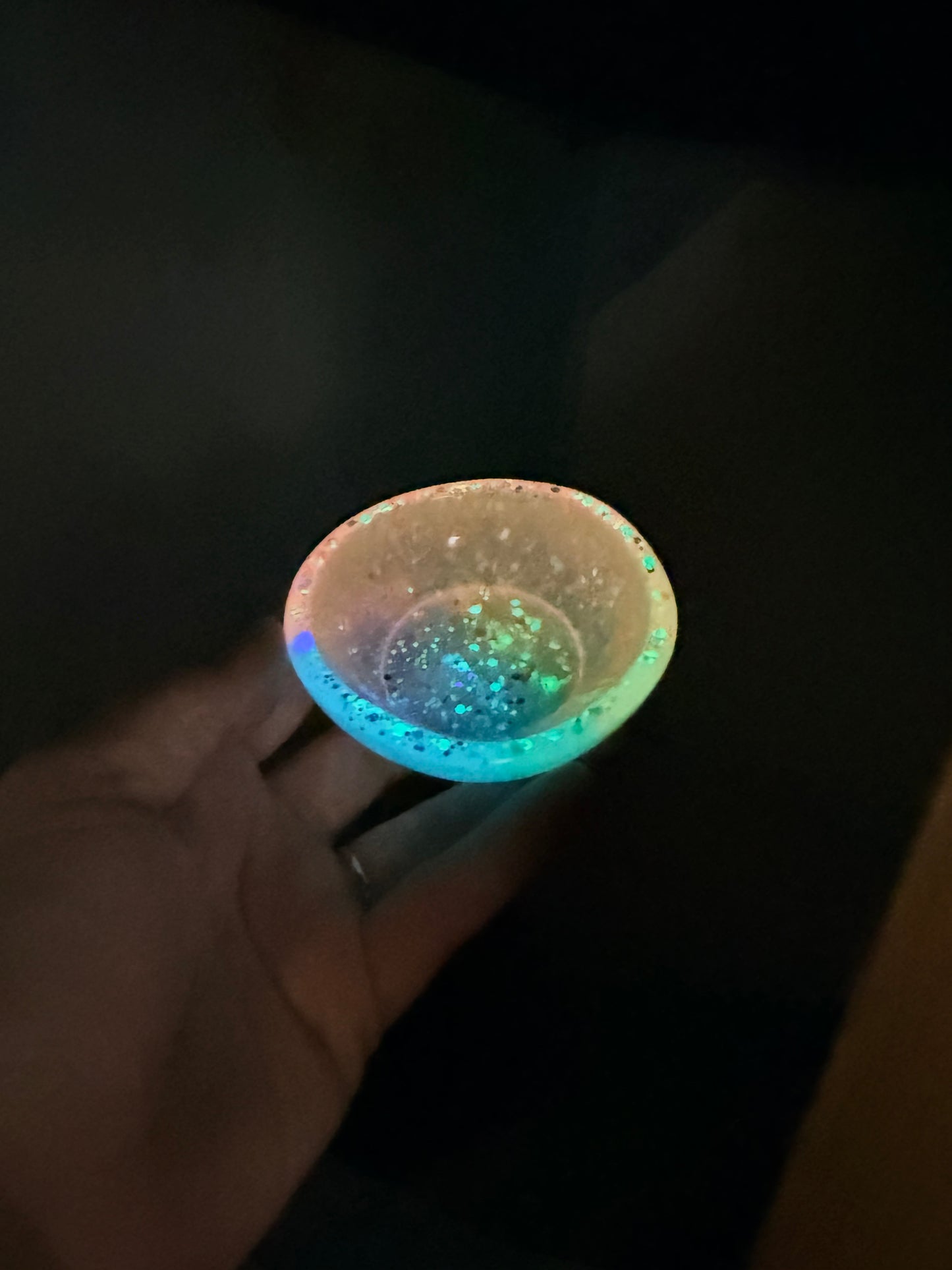 Ready made glow in the dark small potion bowl