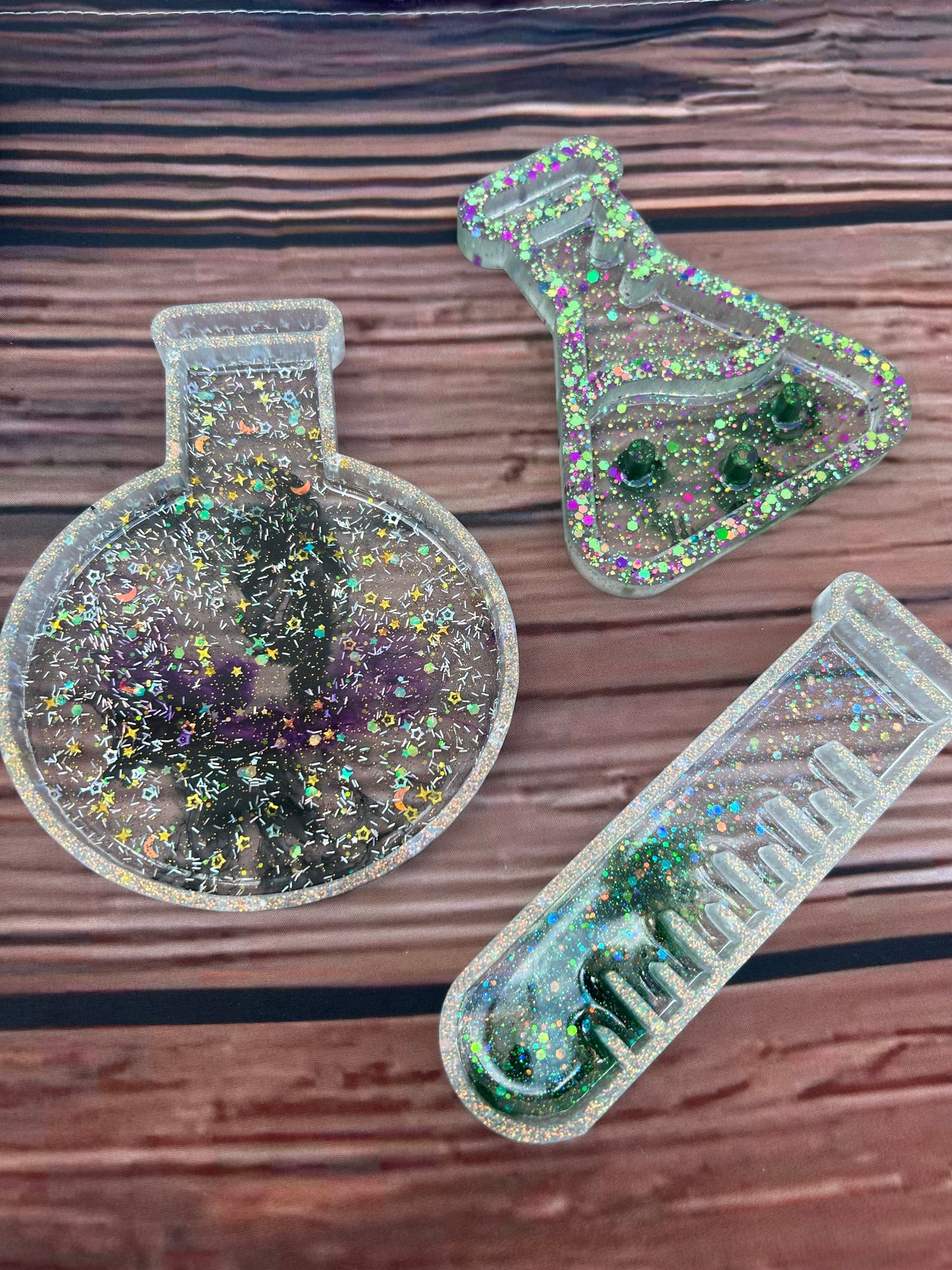 Science beakers sensory tray