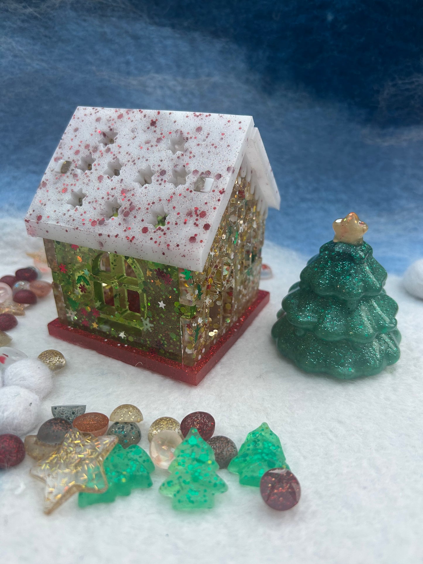 Slot together Christmas house
