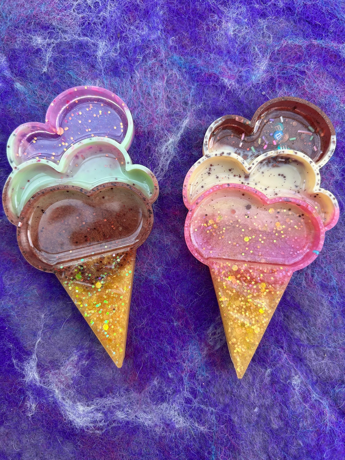Ice cream sensory trays & scoop