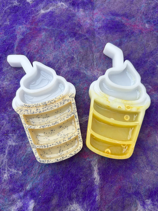 Milkshake sensory tray