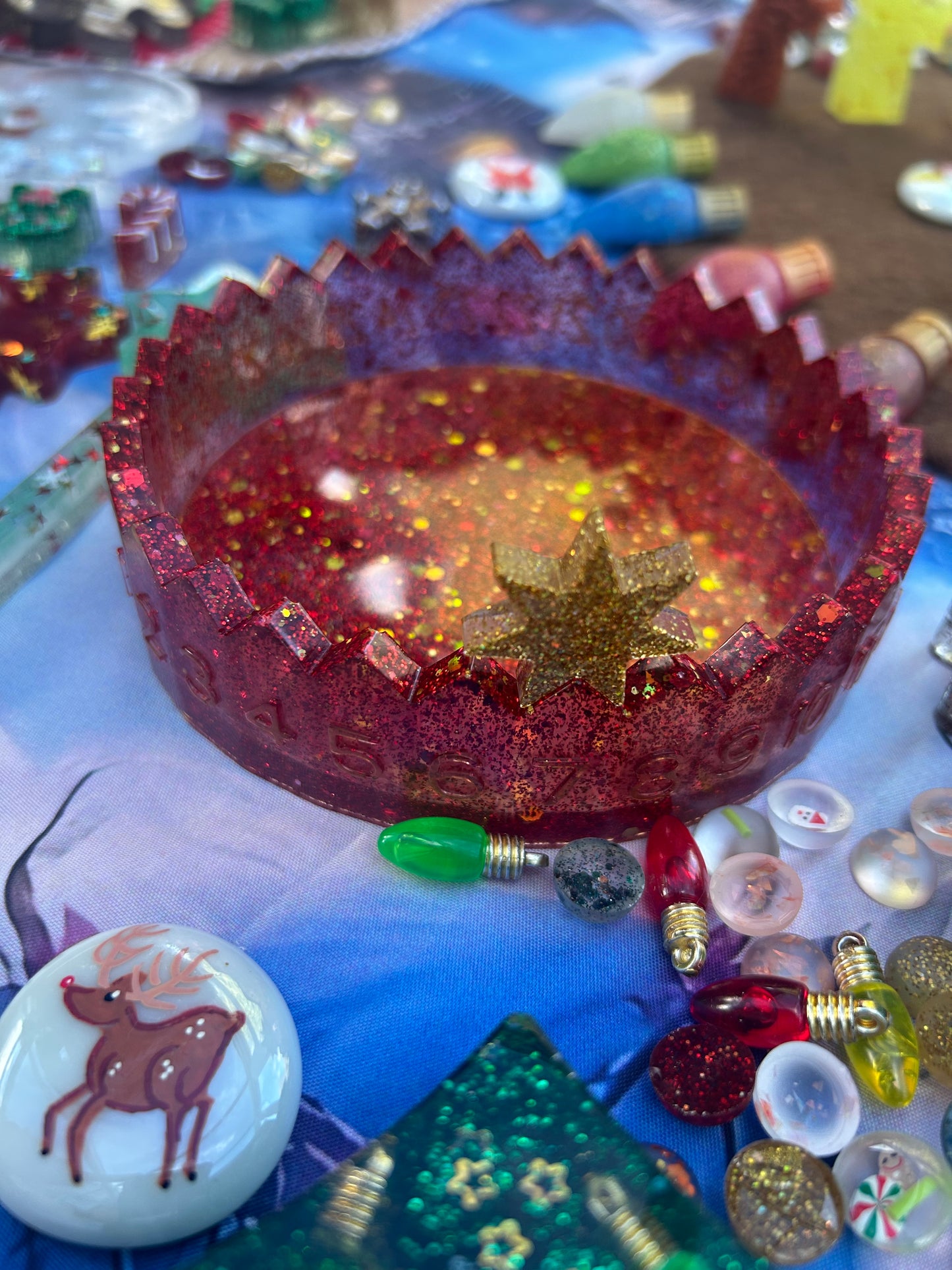 Christmas countdown bowl