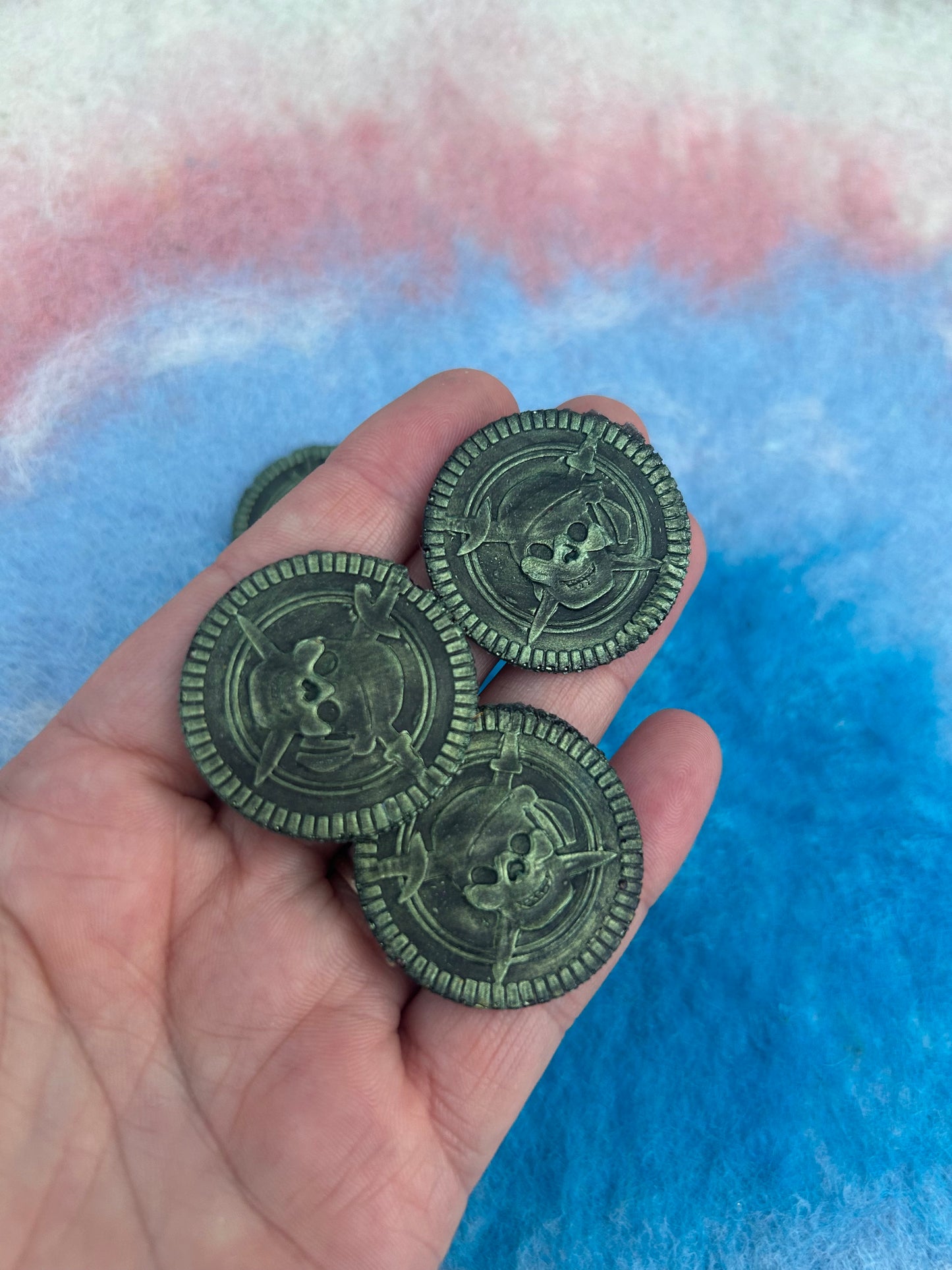 Pirate treasure chest & coins