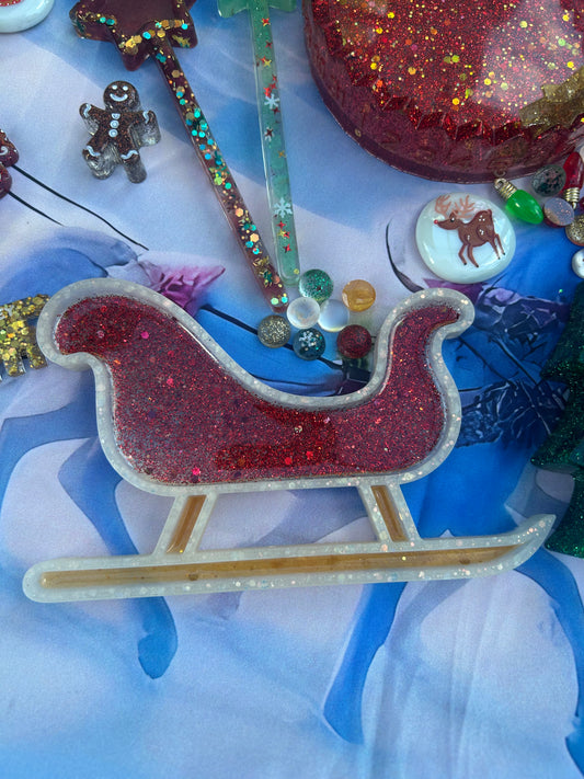 Sleigh sensory tray