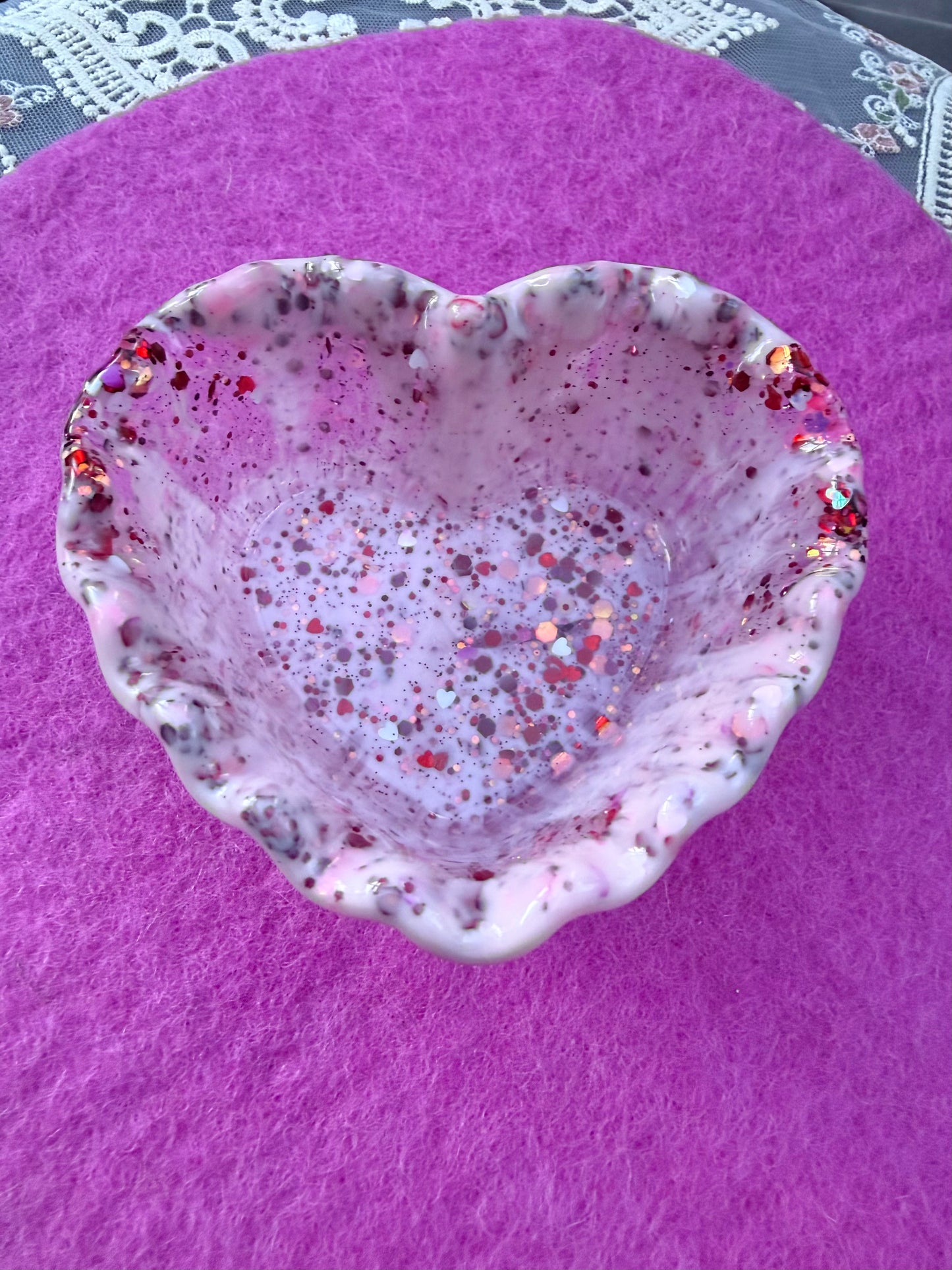 Heart shaped potion bowl