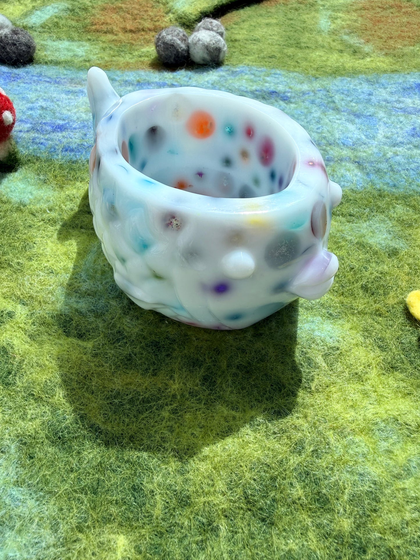 Seconds - large rainbow spot fish bowl