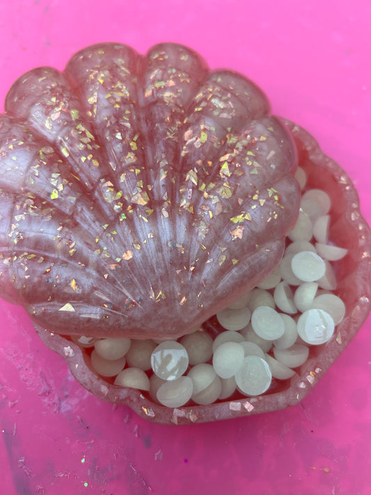 XL Shell trinket dish with pearl Reusabase