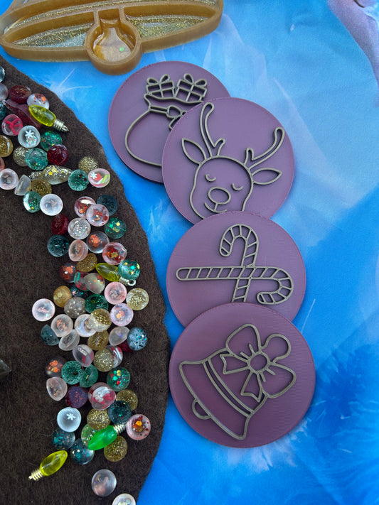 3D printed jumbo Christmas stampers