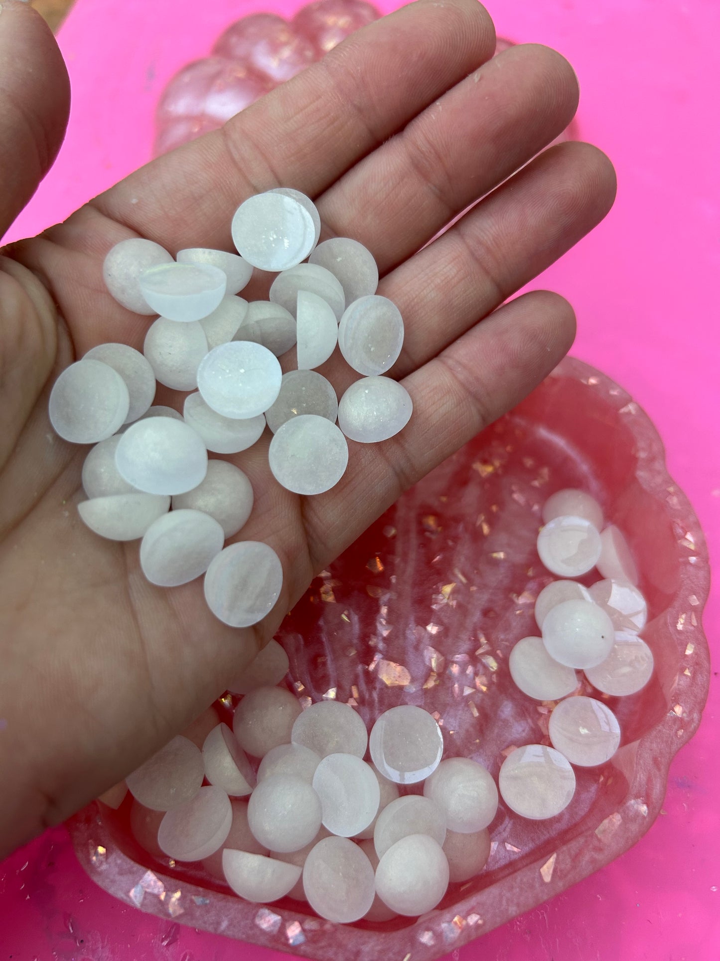 XL Shell trinket dish with pearl Reusabase