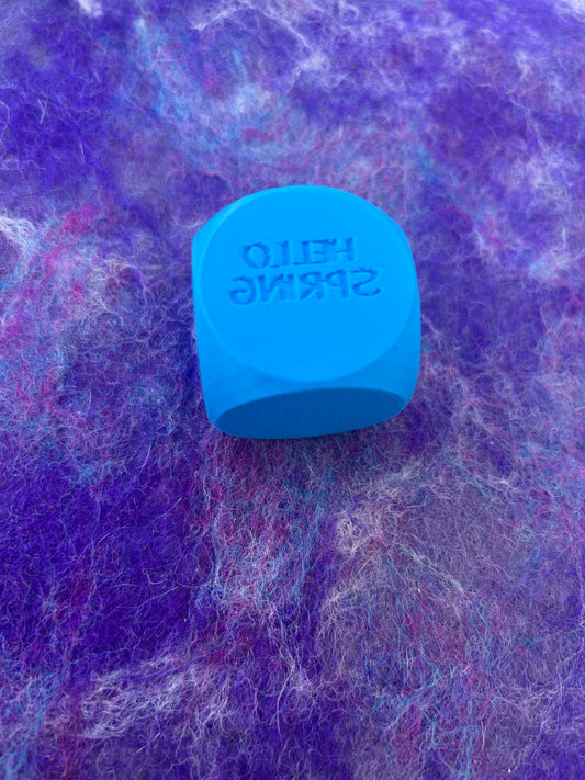 3D printed spring playdough cube