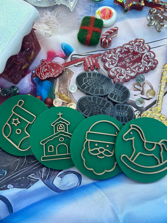 3D printed jumbo Christmas stampers